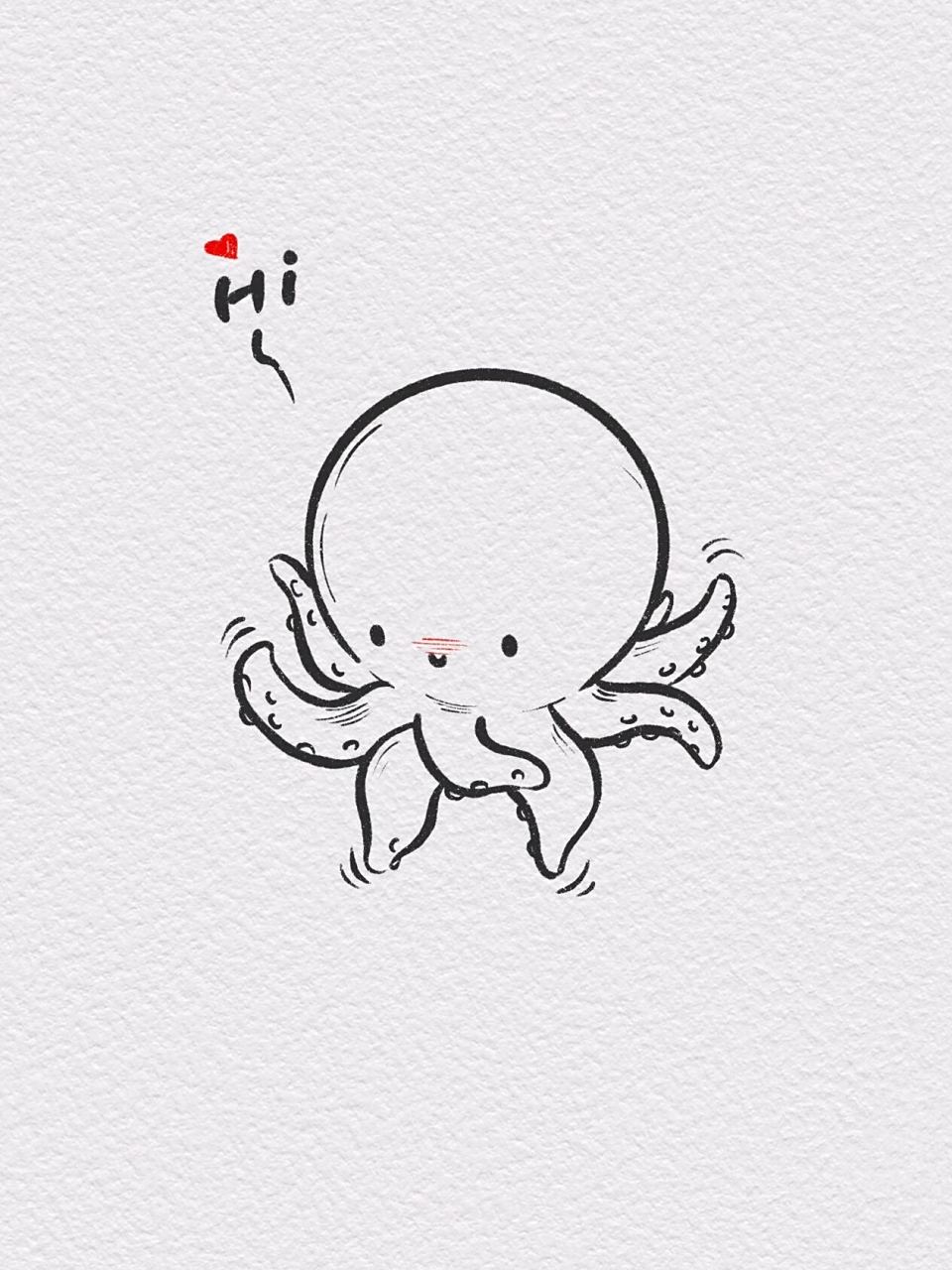 简单的几步画出有趣又可爱的小章鱼