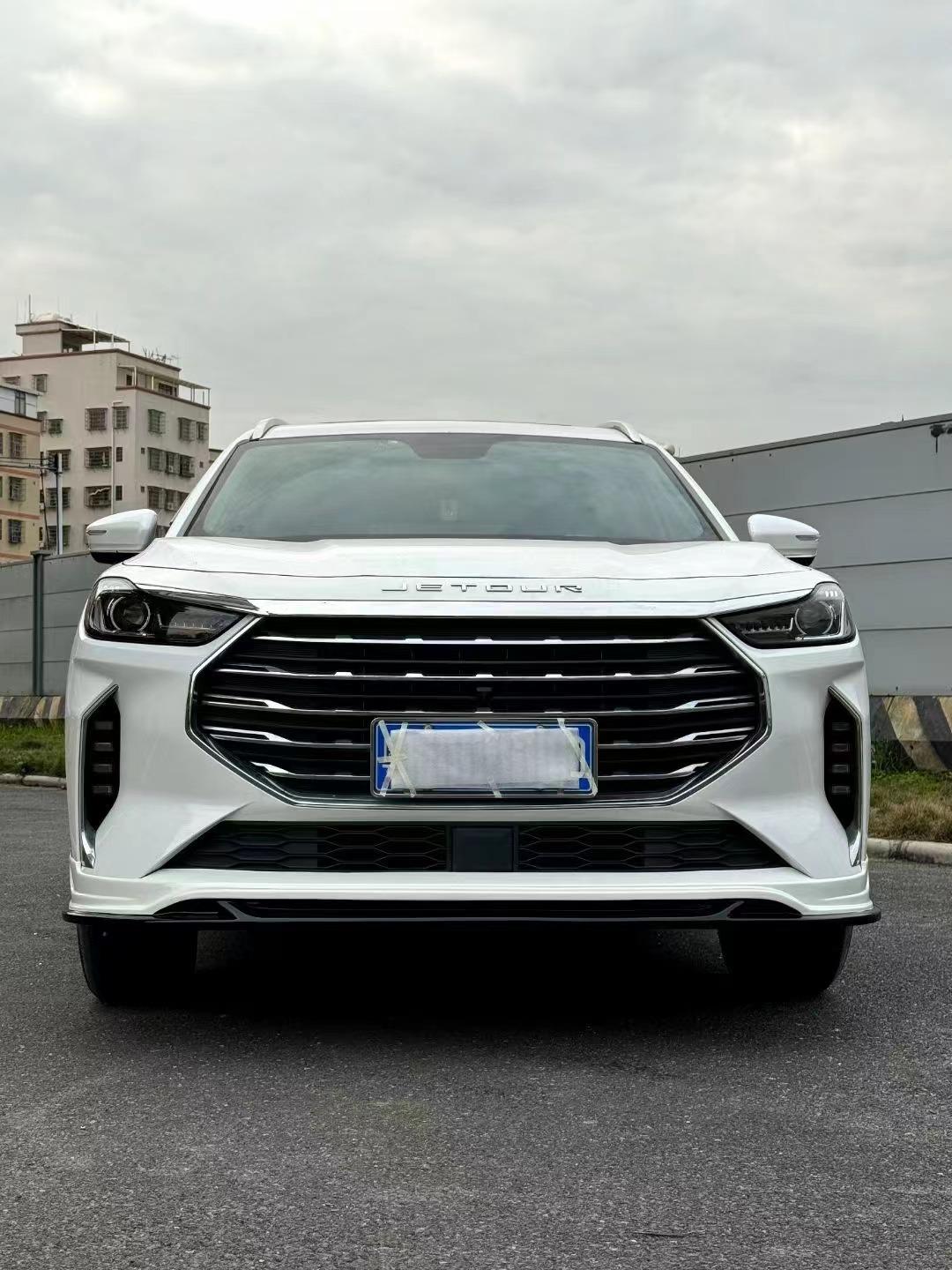 捷途x70plus改装适用21-24款前唇 后唇领航灯 尾翼 四出排气尾喉小