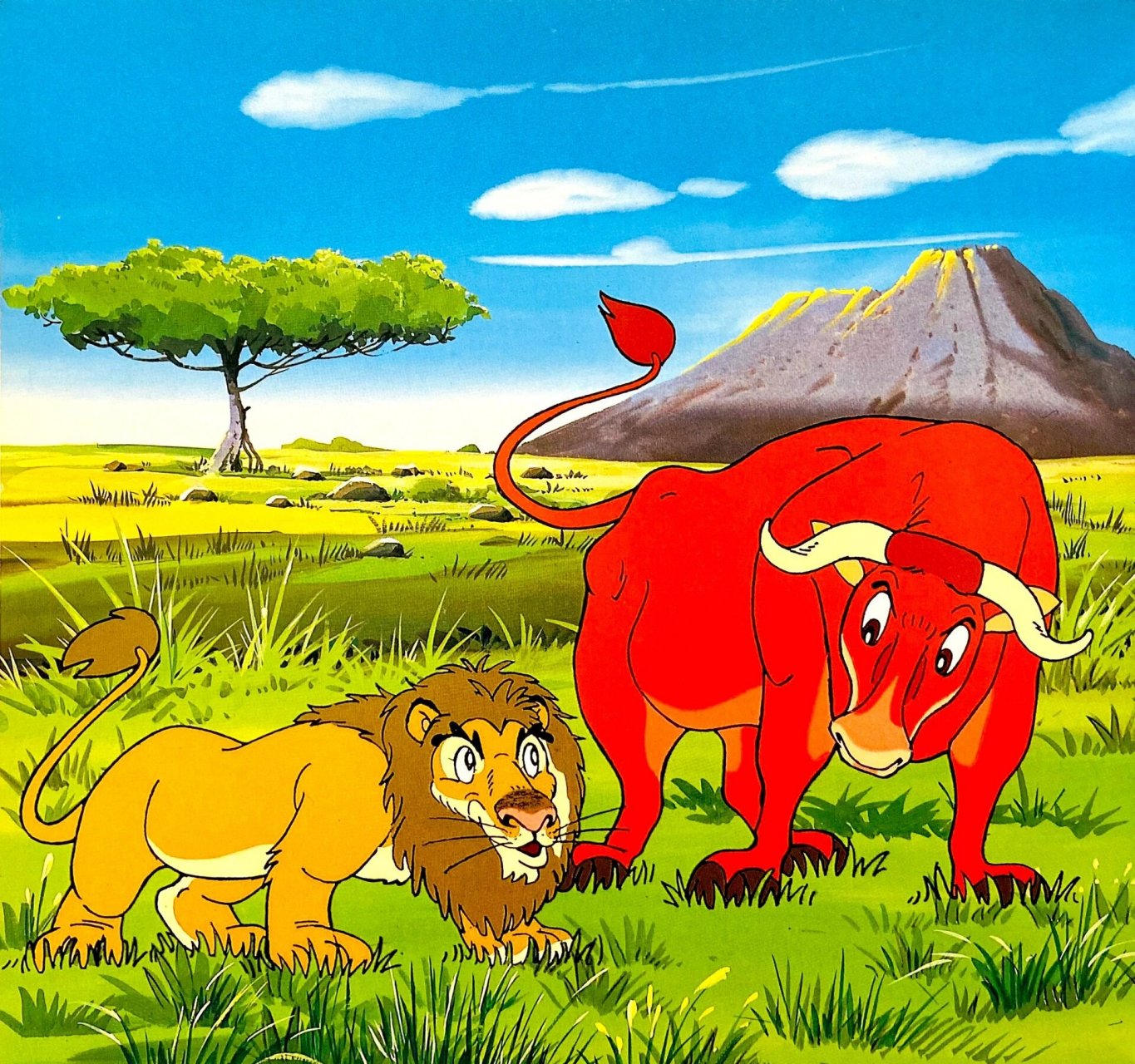 平田昭吾80系列《三只公牛与狮子》 笔记出处: 好孩子和妈妈的动画