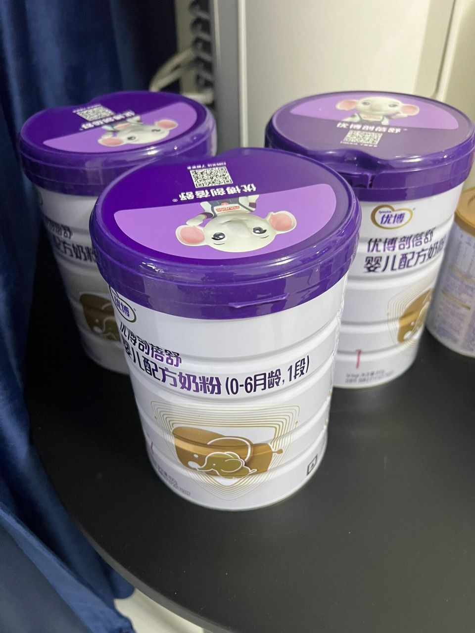 优博剖蓓舒1段180/桶 京东购入 奶粉囤的太多啦我家宝宝换了2段,1段