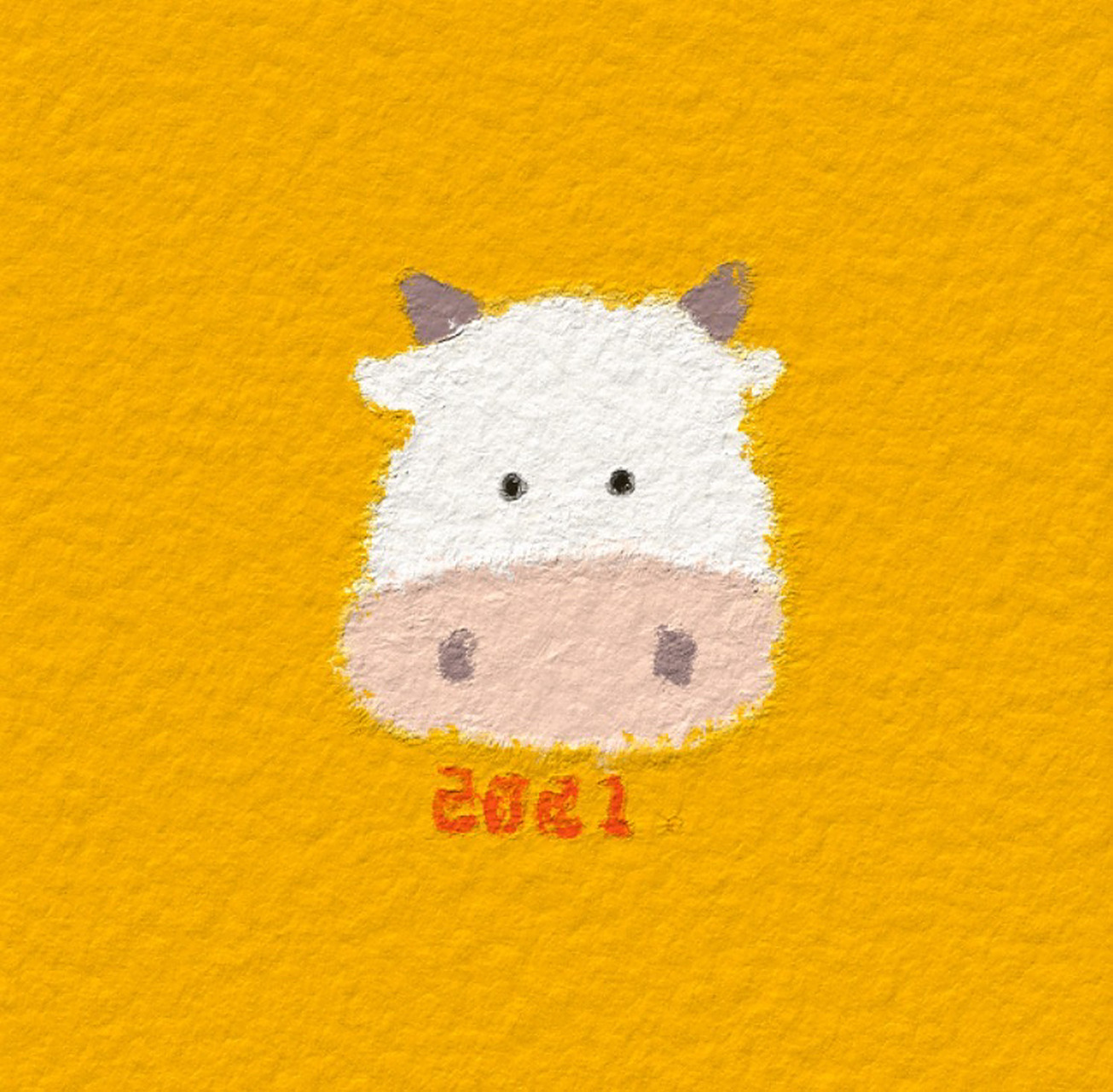 可爱的小牛拿去做头像吧!