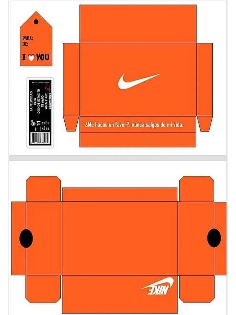 耐克包装盒图纸 分享创意与灵感