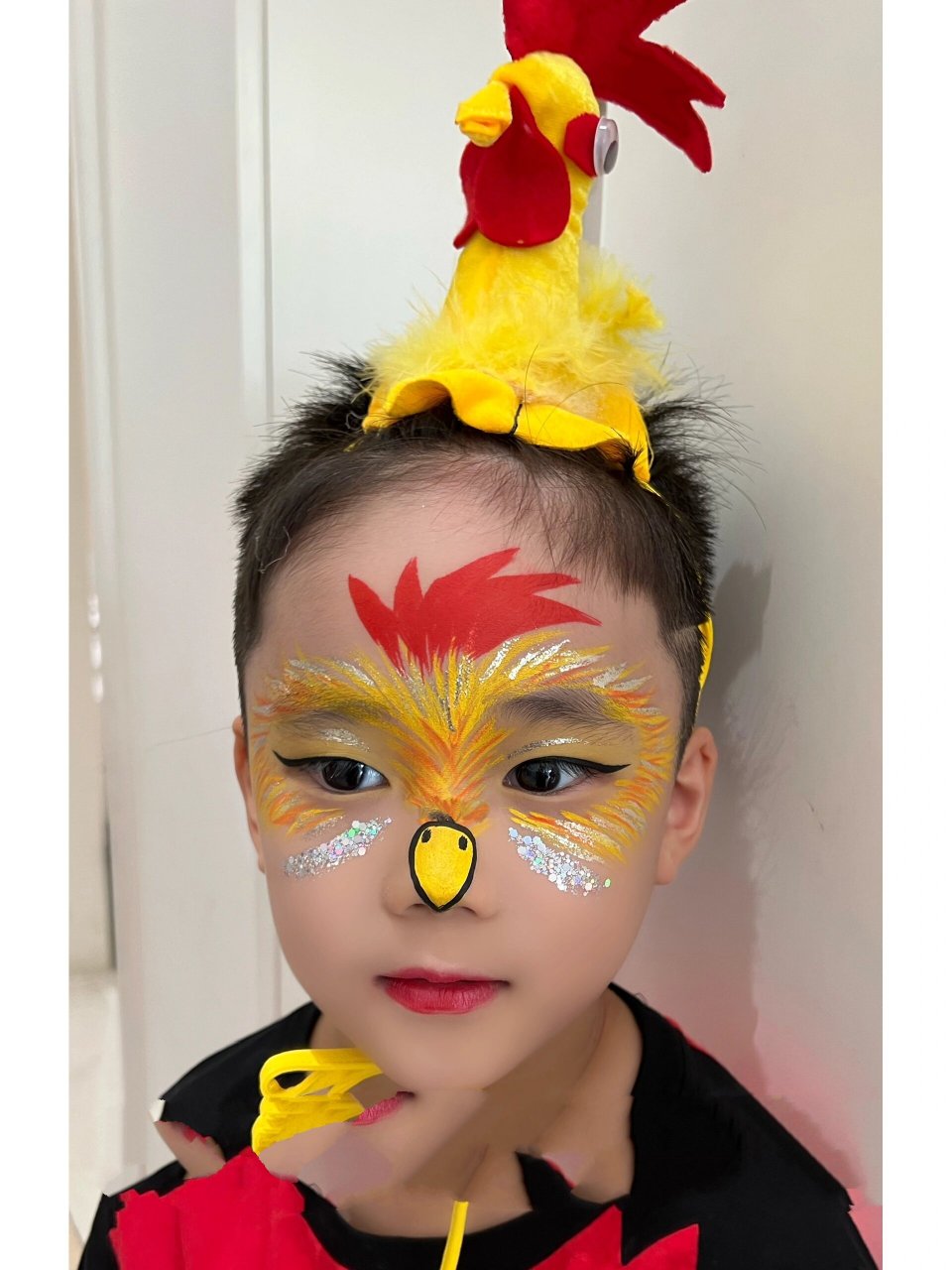 小公鸡儿童面部彩绘动物妆