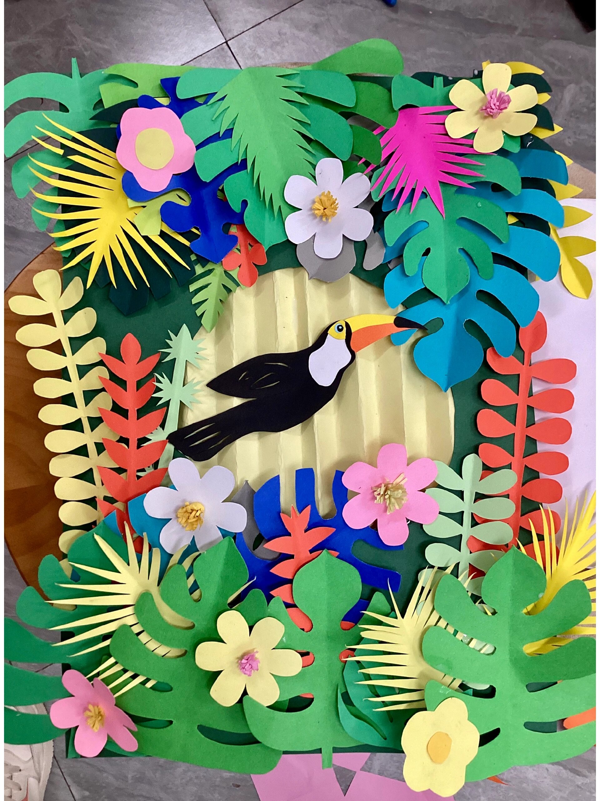 植物半立体画 环创