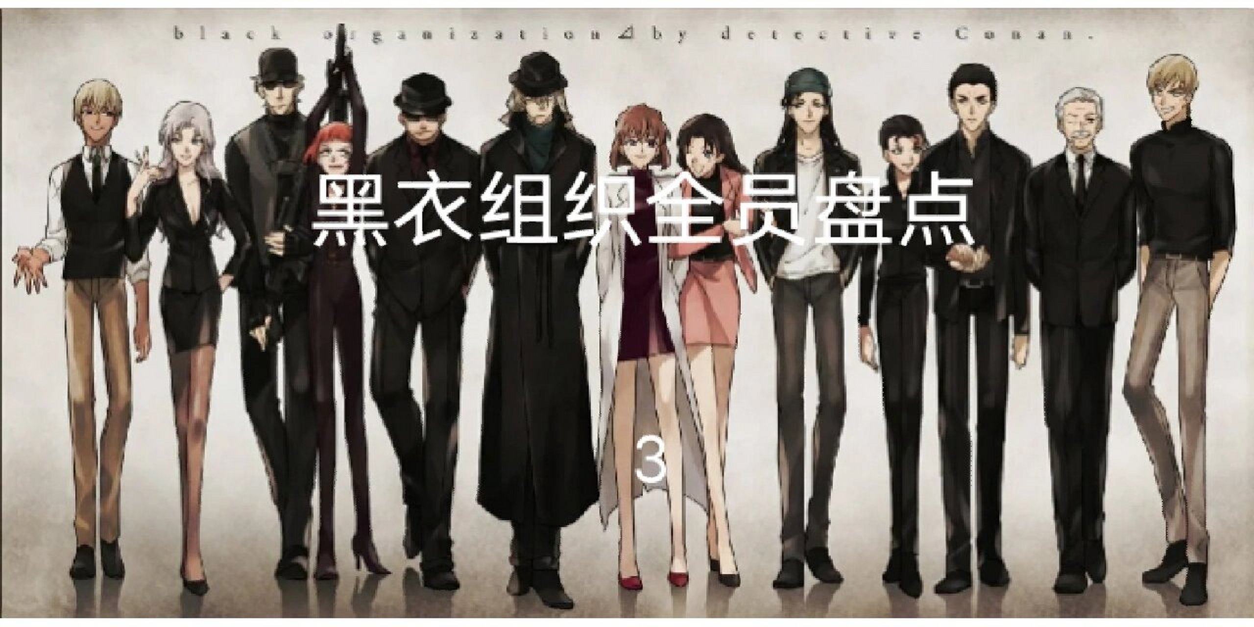 黑衣组织全员盘点3 大家点个赞吧,赞很少