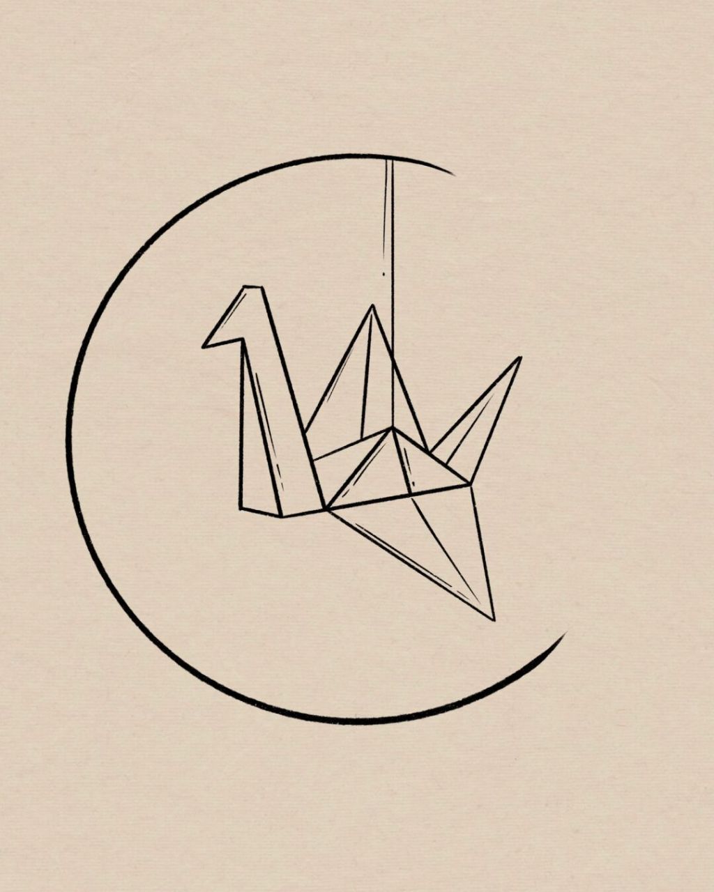 95千纸鹤简笔画|附过程 超适合新手小白,简单好画!