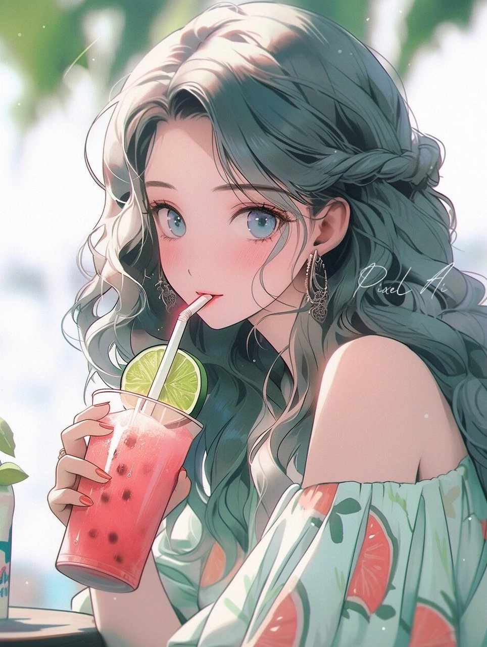 动漫女头|夏天解暑色调 换个头像过夏天!