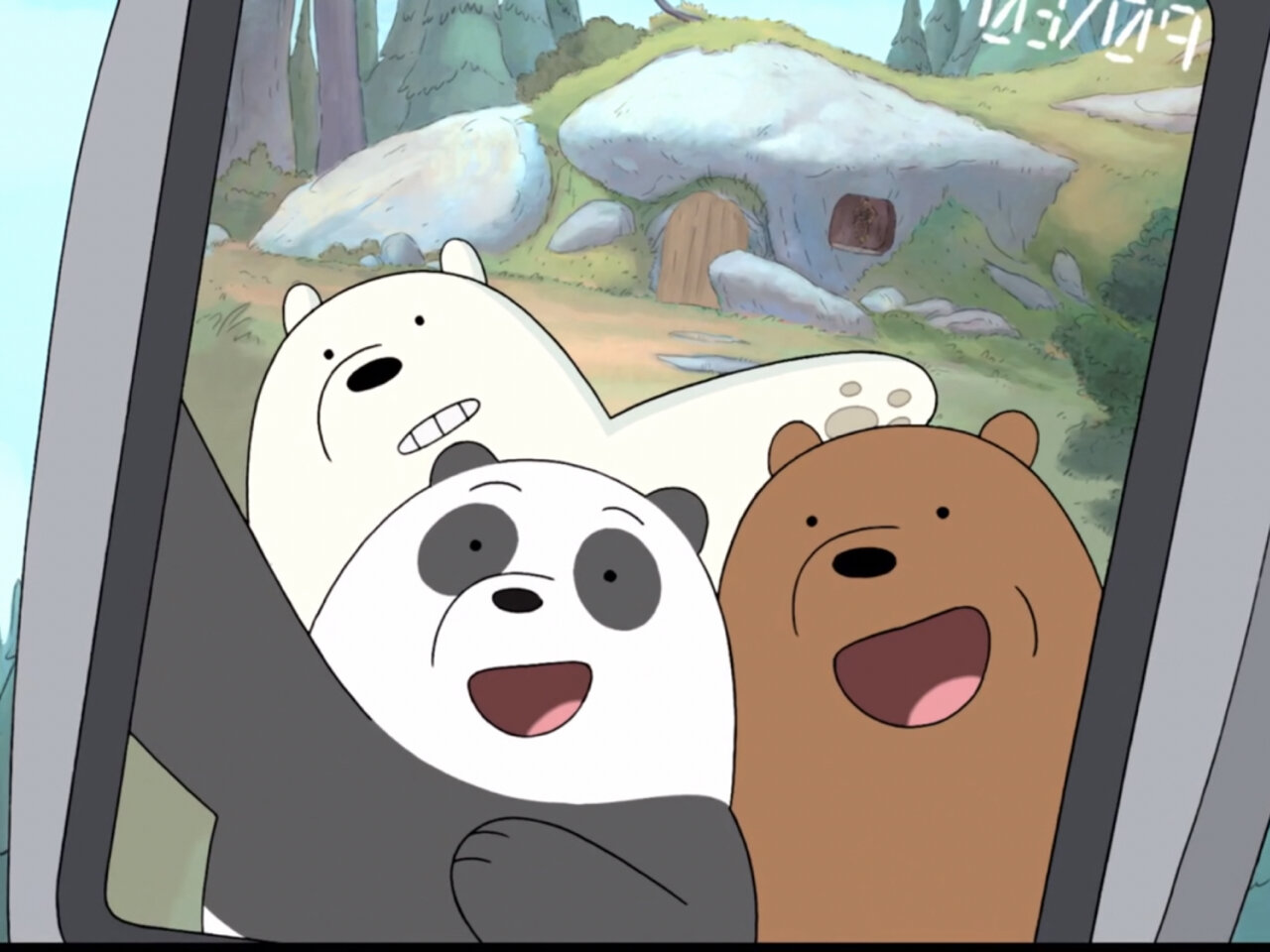 咱们裸熊 we bare bears 96这是一部美国动画片 讲述了三只熊熊竭尽