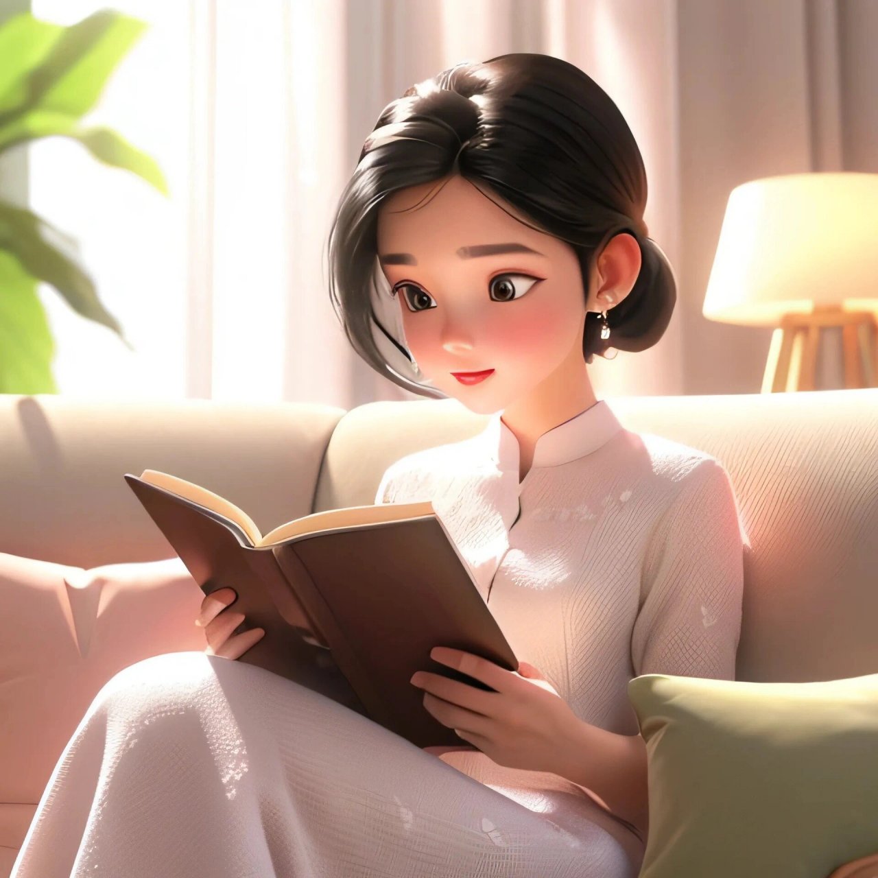 安静做个学霸|看书系列头像