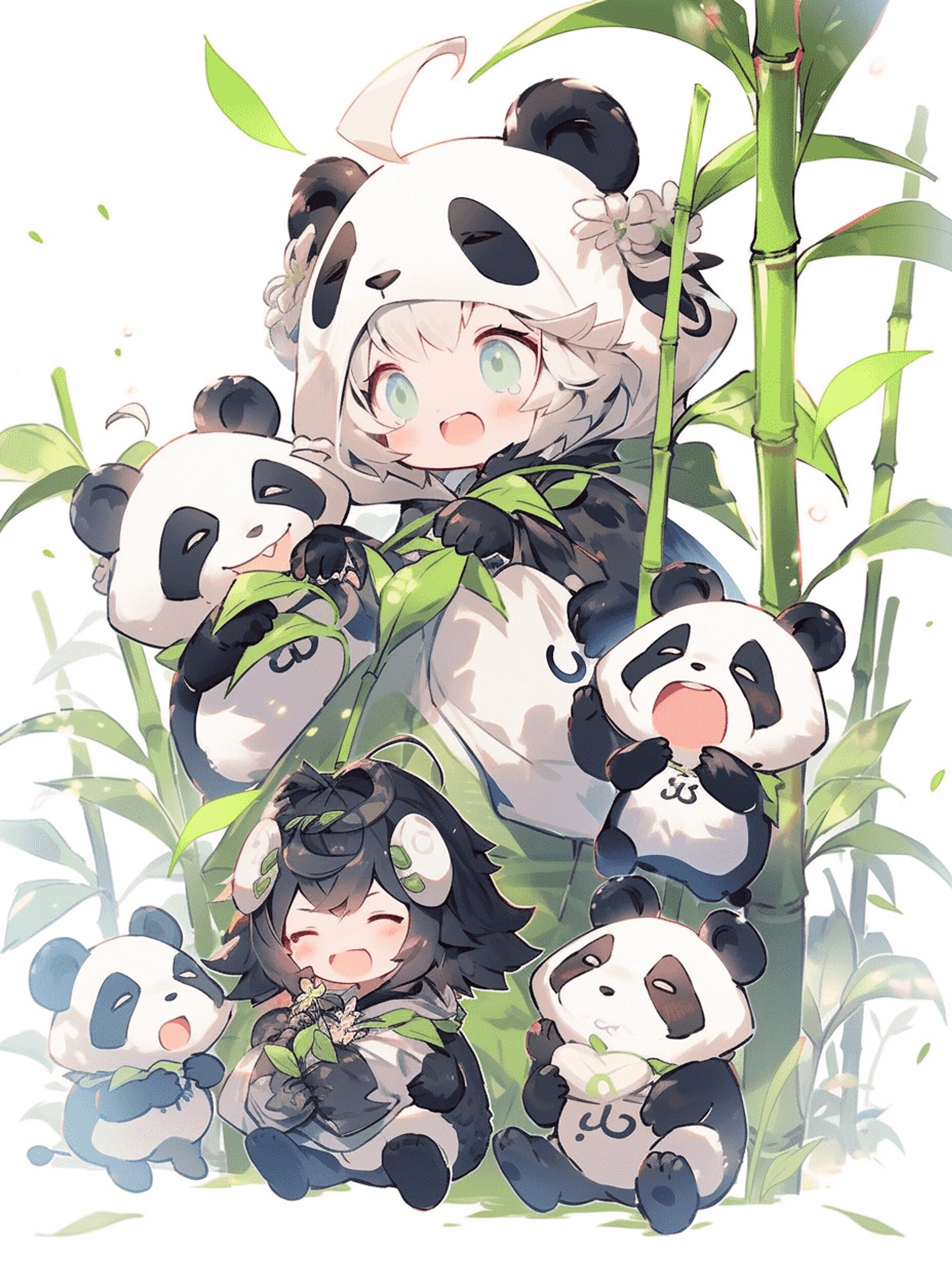 ai角色设计 | 熊猫拟人q版94