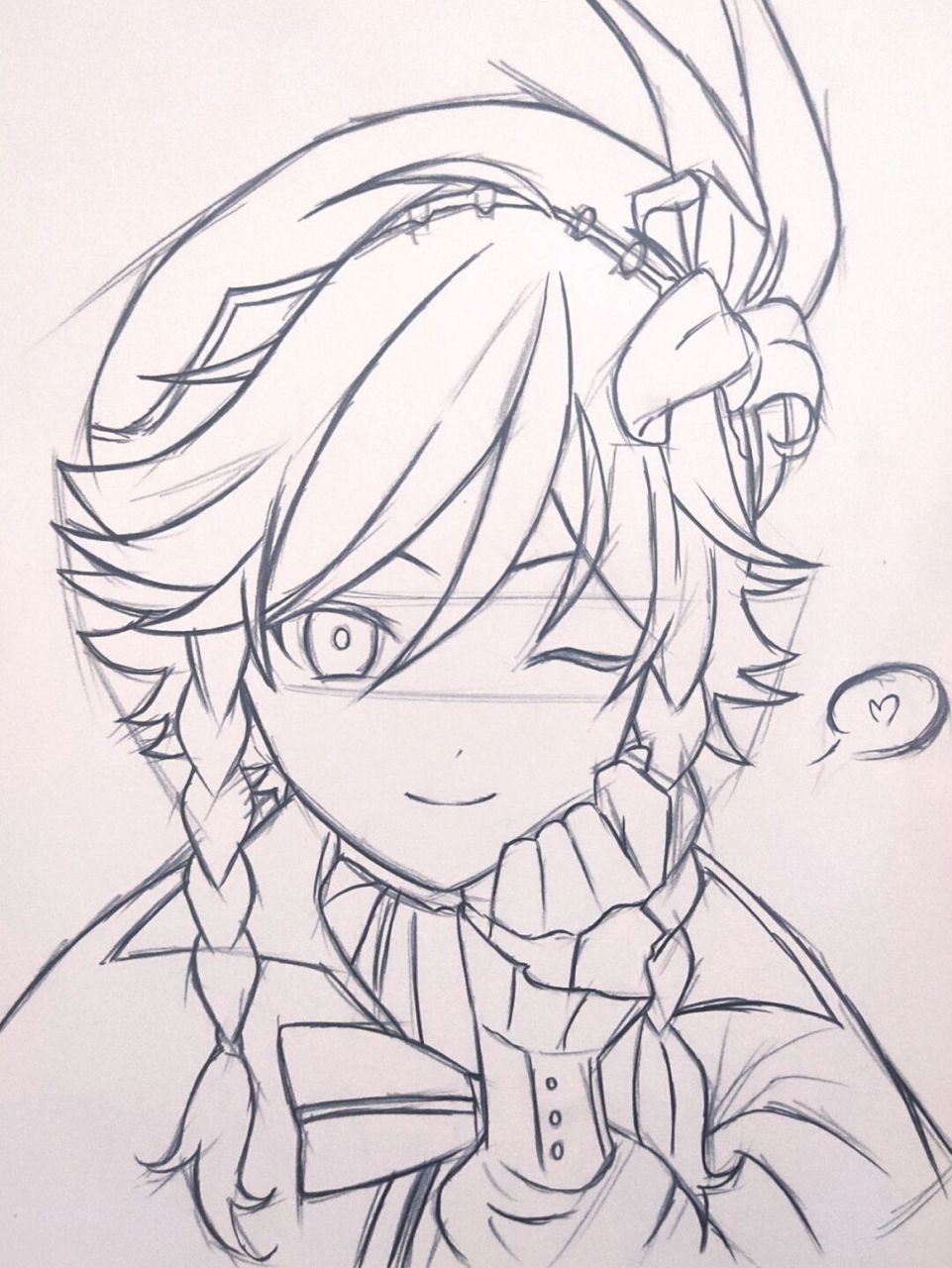 画一个温迪 愿风神忽悠你