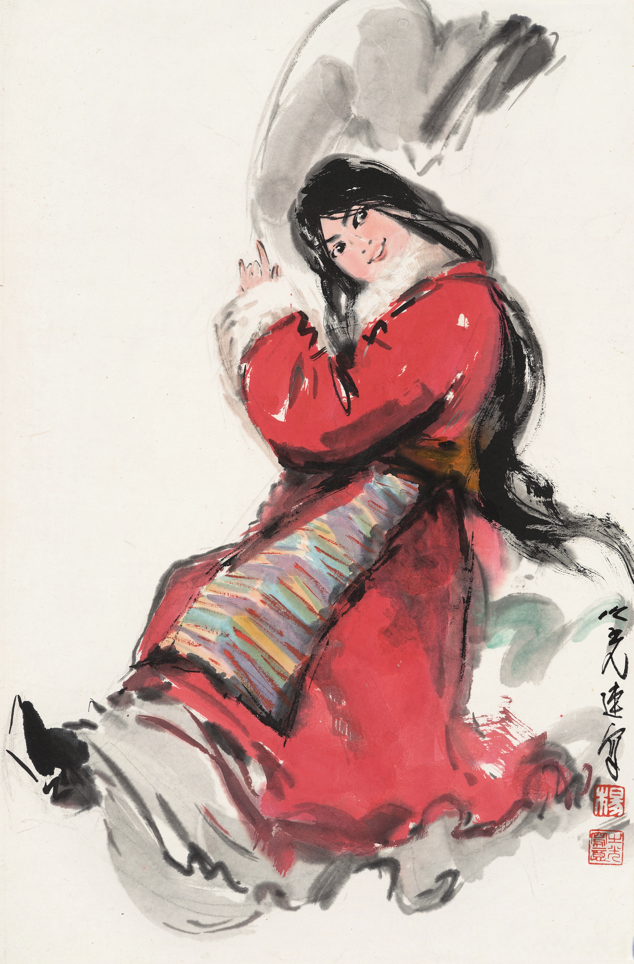 画家杨之光人物画 #人物画