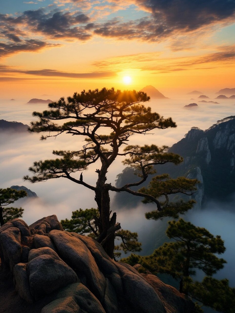 黄山松 黄山松是中国著名的旅游景点之一,黄山松的美丽景观吸引了大量