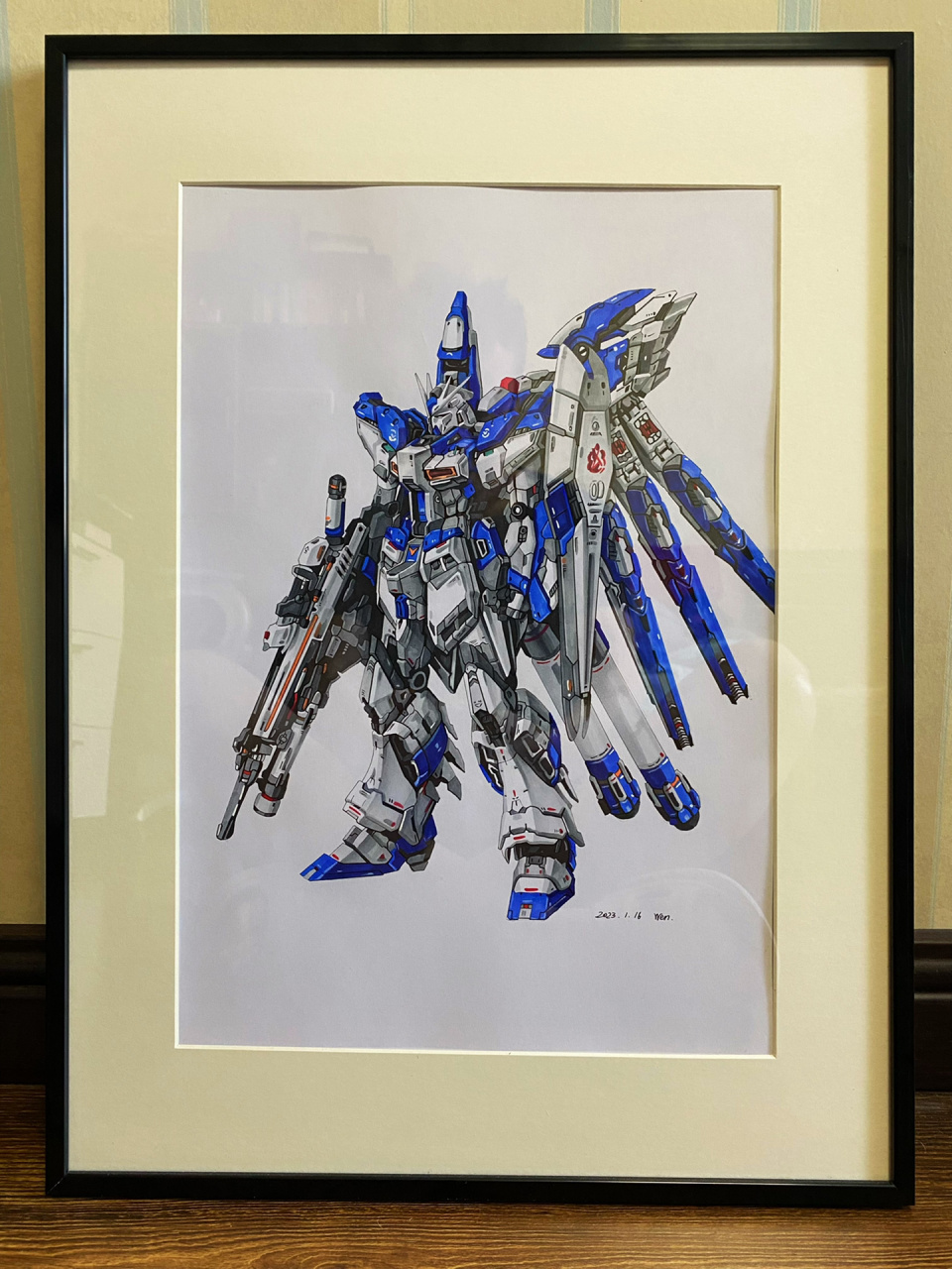 马克笔手绘高达 海牛 完结 感谢 兄弟的素材提供  虽然画这个很折磨人