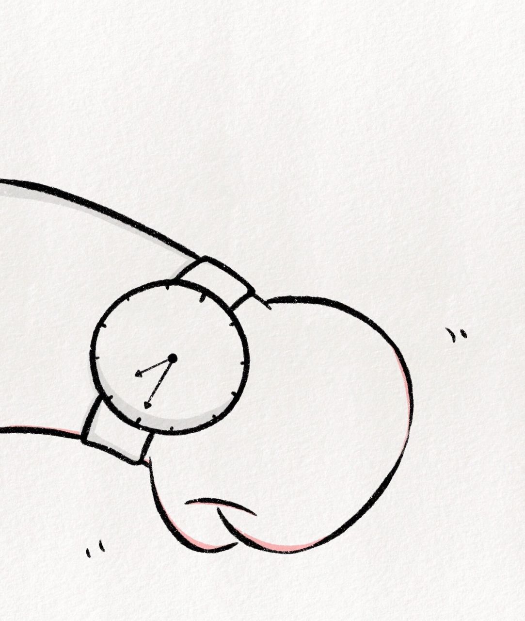 超简单 简笔画教程:呐我的新手表好看吗601502