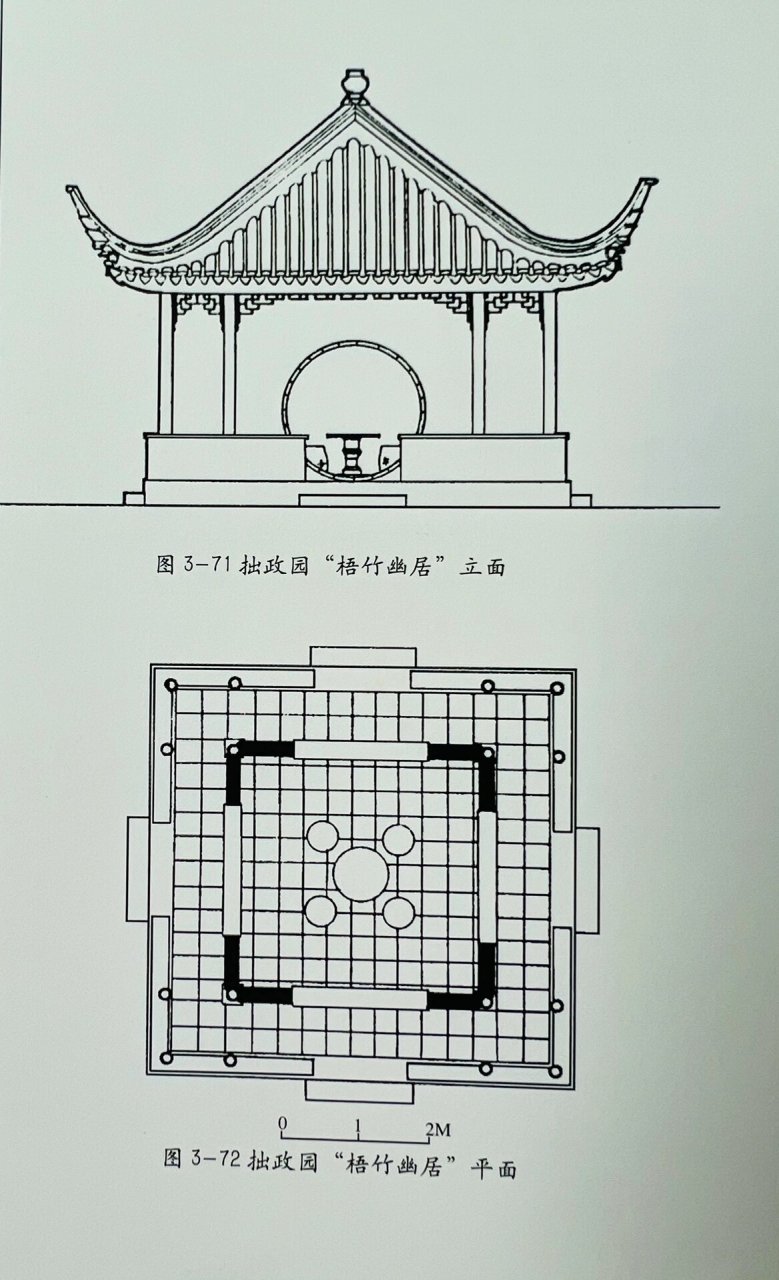 图案 园林 亭 拙政园 嘉实亭梧竹幽居绣绮亭   亭 the pavilions 古语