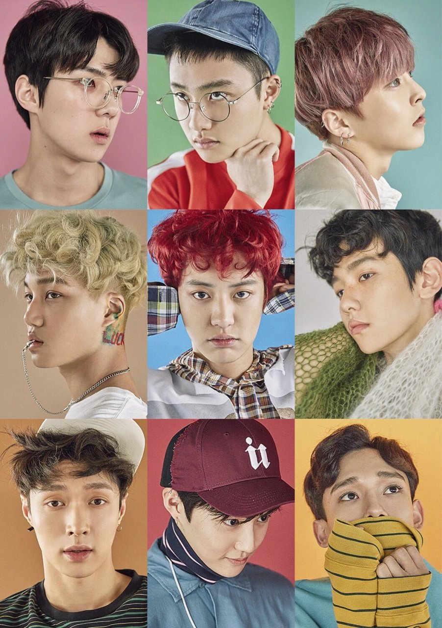 EXO9人组合图片