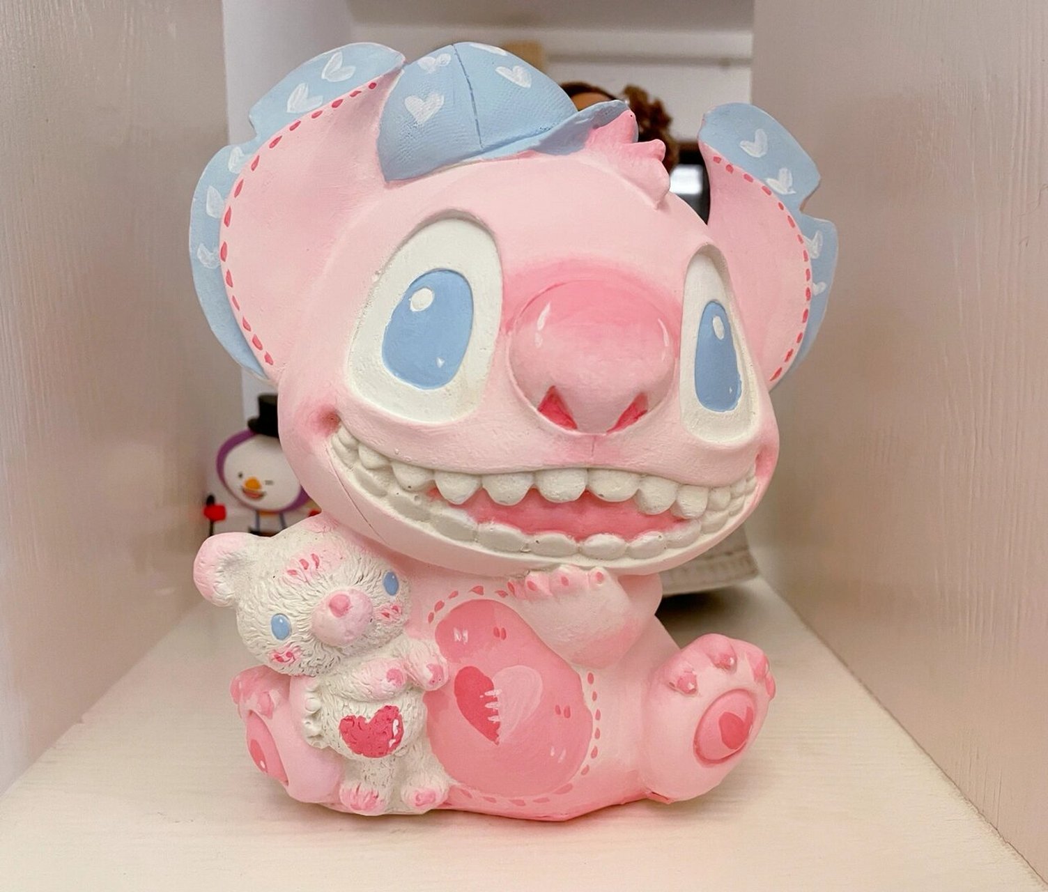 太可爱啦 粉色史迪仔 太可爱啦 第一次画史迪仔 0993 画了三个