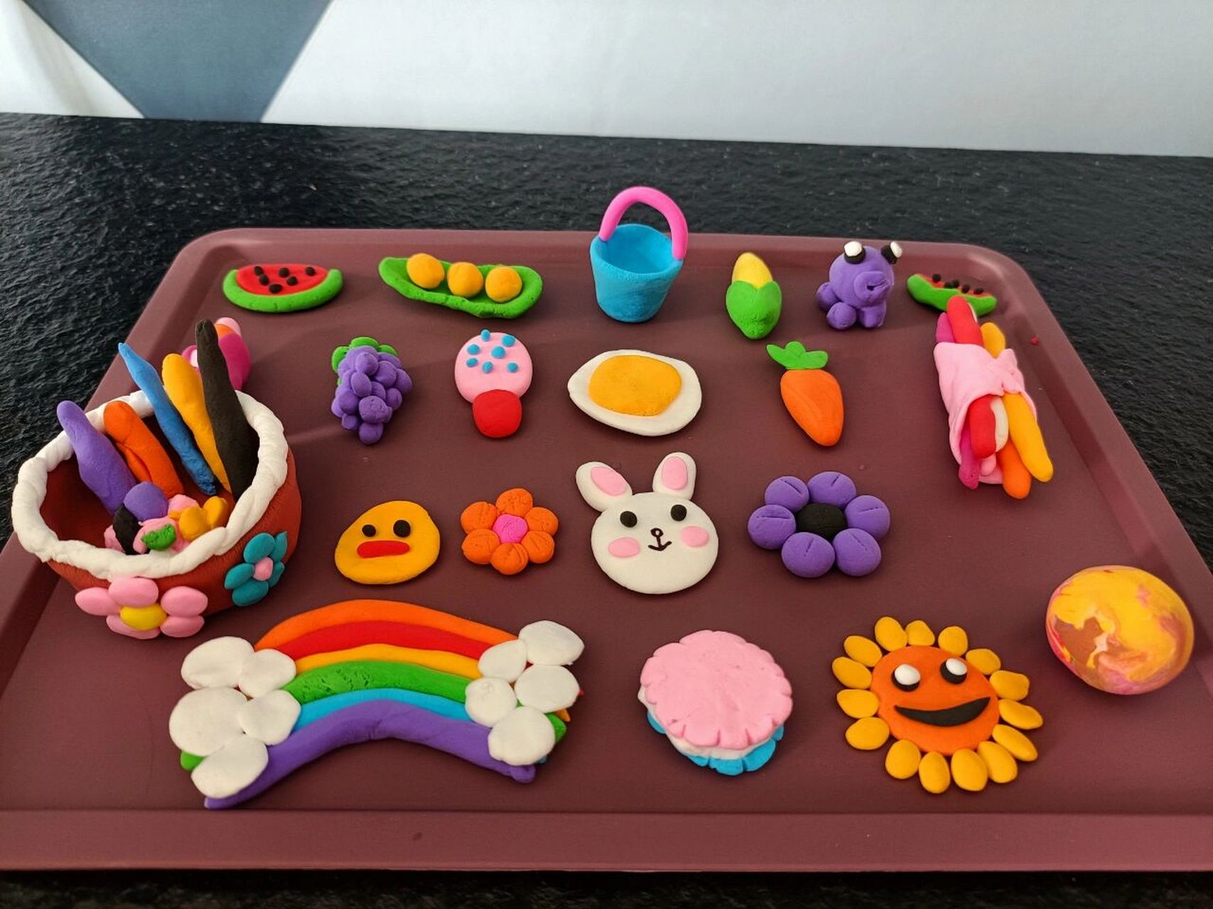 周末陪娃——橡皮泥亲自手工diy 希望春暖花开之时 ​如约而至的不