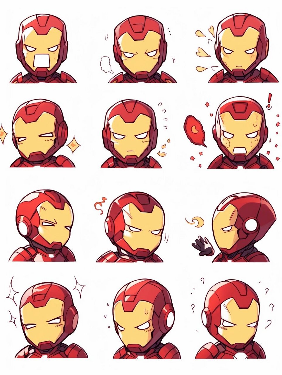 钢铁侠表情包       憨憨表情包