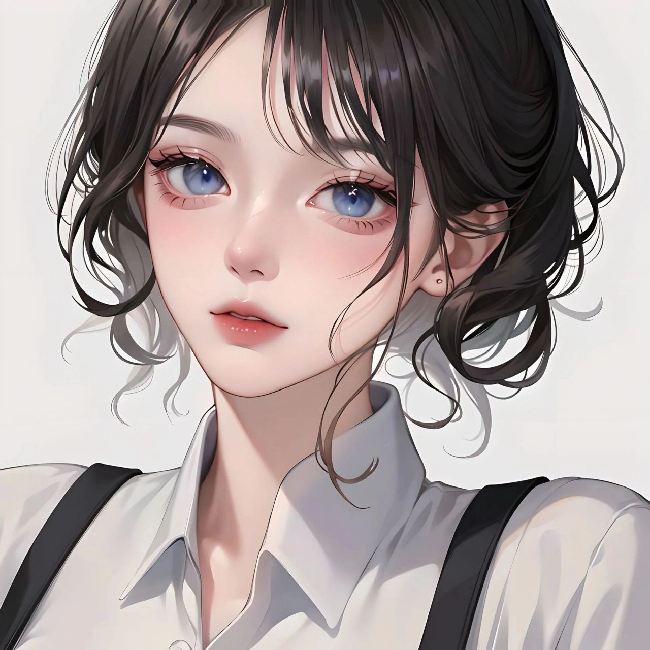 黑发少女 头像 更新一期黑发妹妹头像! 	 这组真的超爱