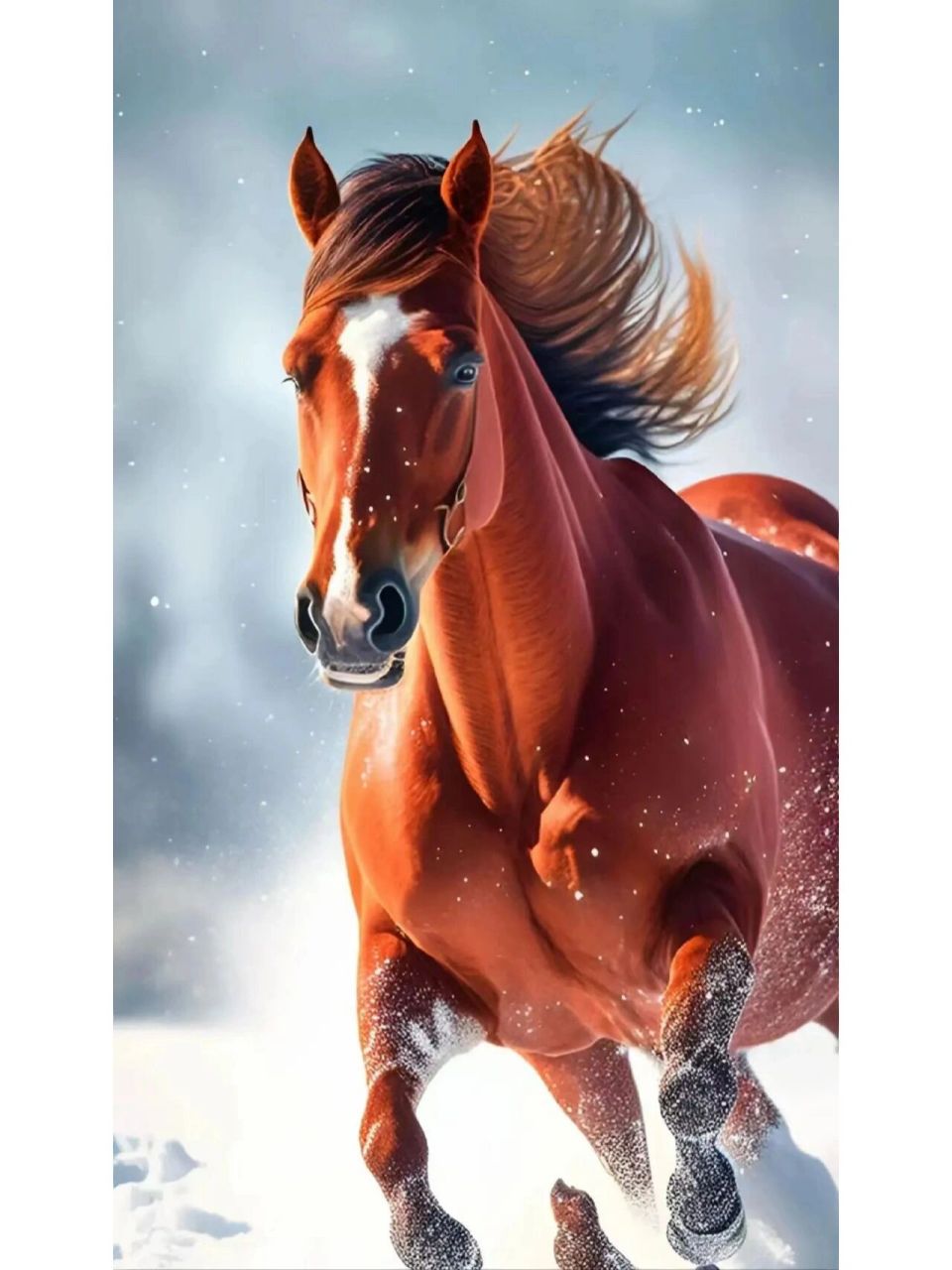 绘画素材 骏马奔驰