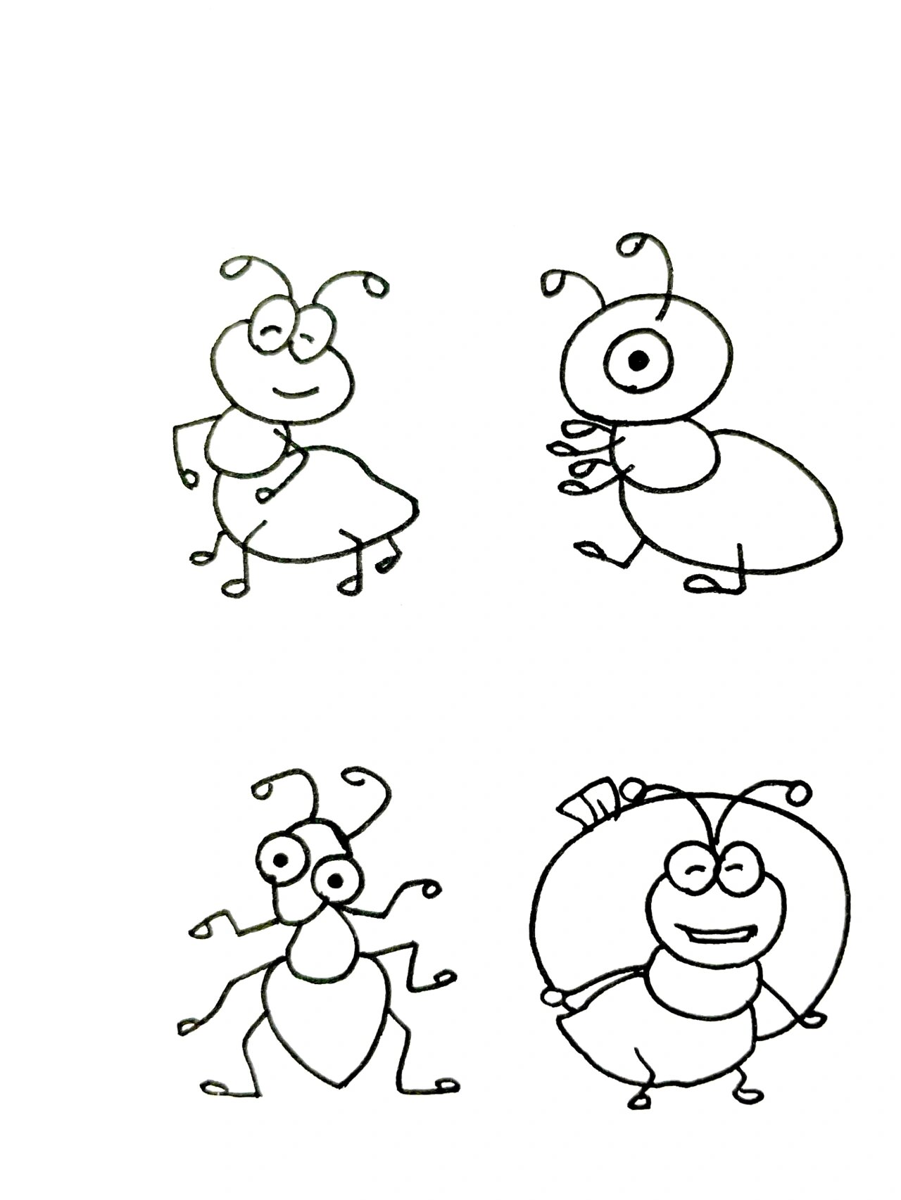 【简笔画】蚂蚁92 分享一组动物简笔画 还喜欢什么,留言给我哦 每天