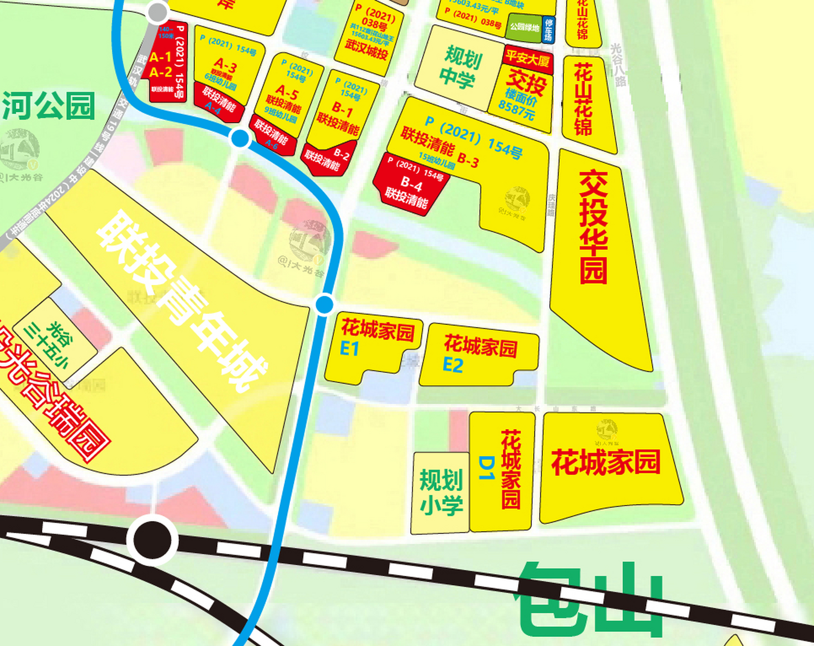 光谷花山 | 花城家园e1,e2地块项目规划方案批前公示!