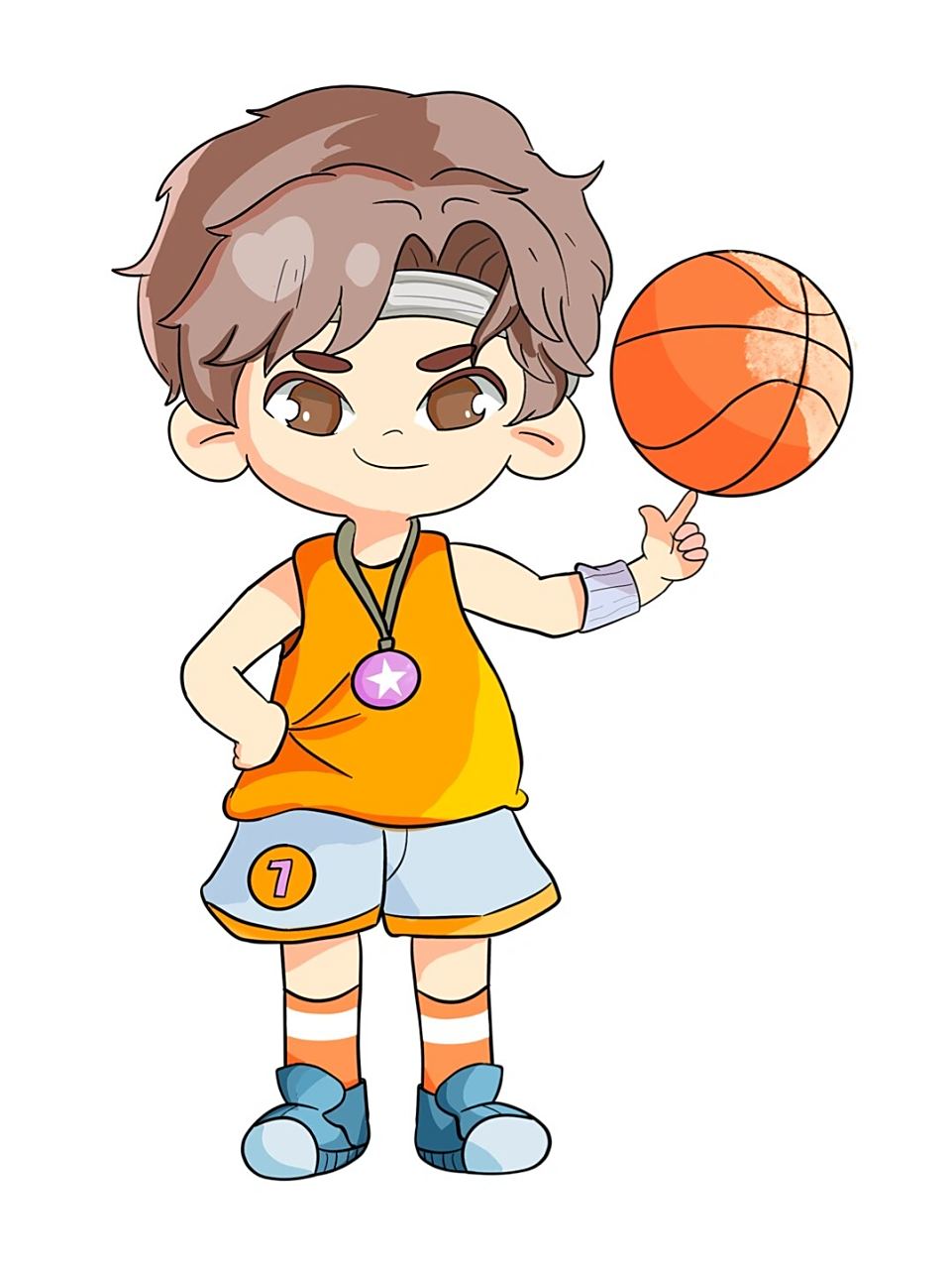 90【卡通版】篮球运动人物|免抠素材 9097 这个夏天,和小伙伴们