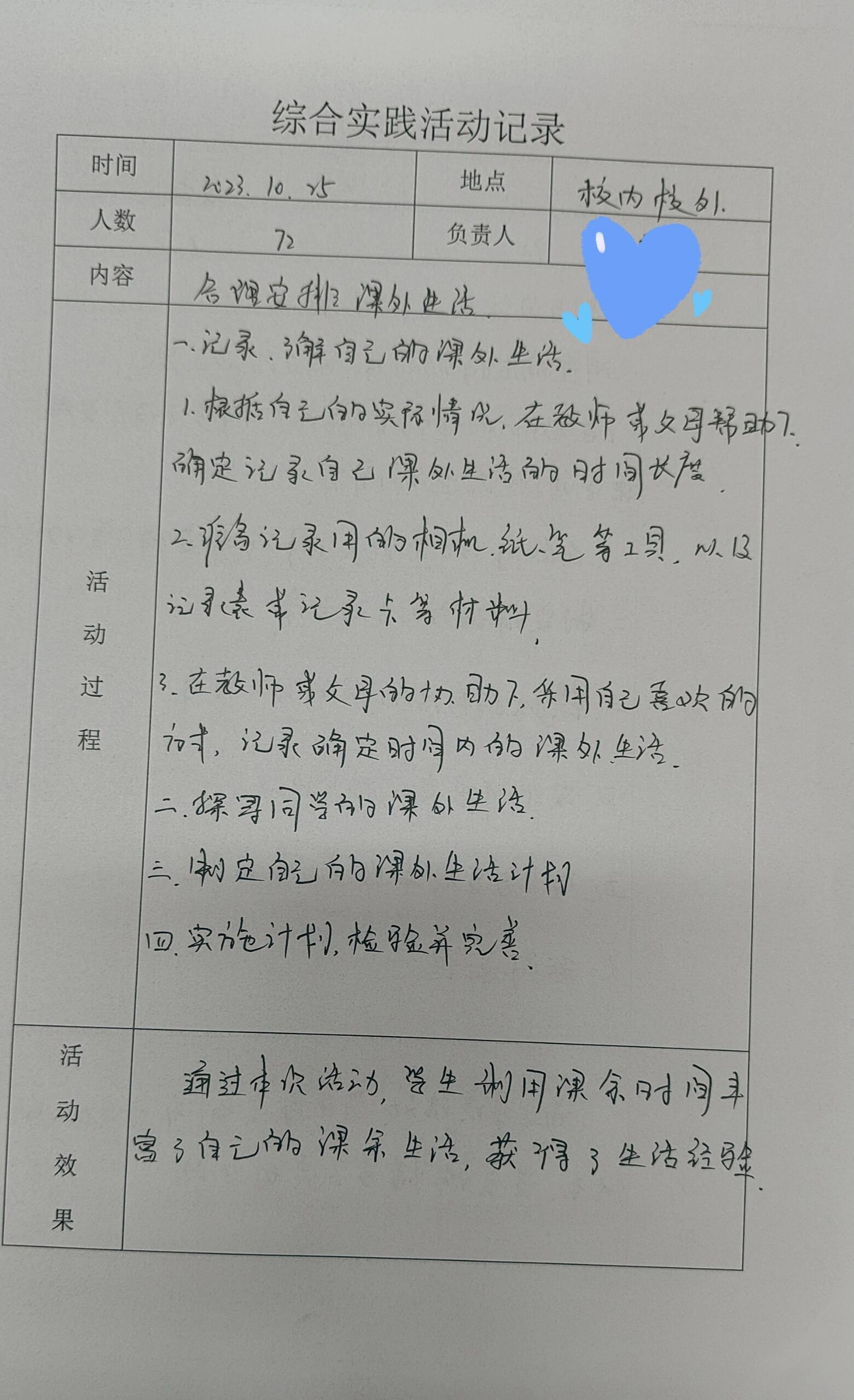 综合实践集体教研活动记录