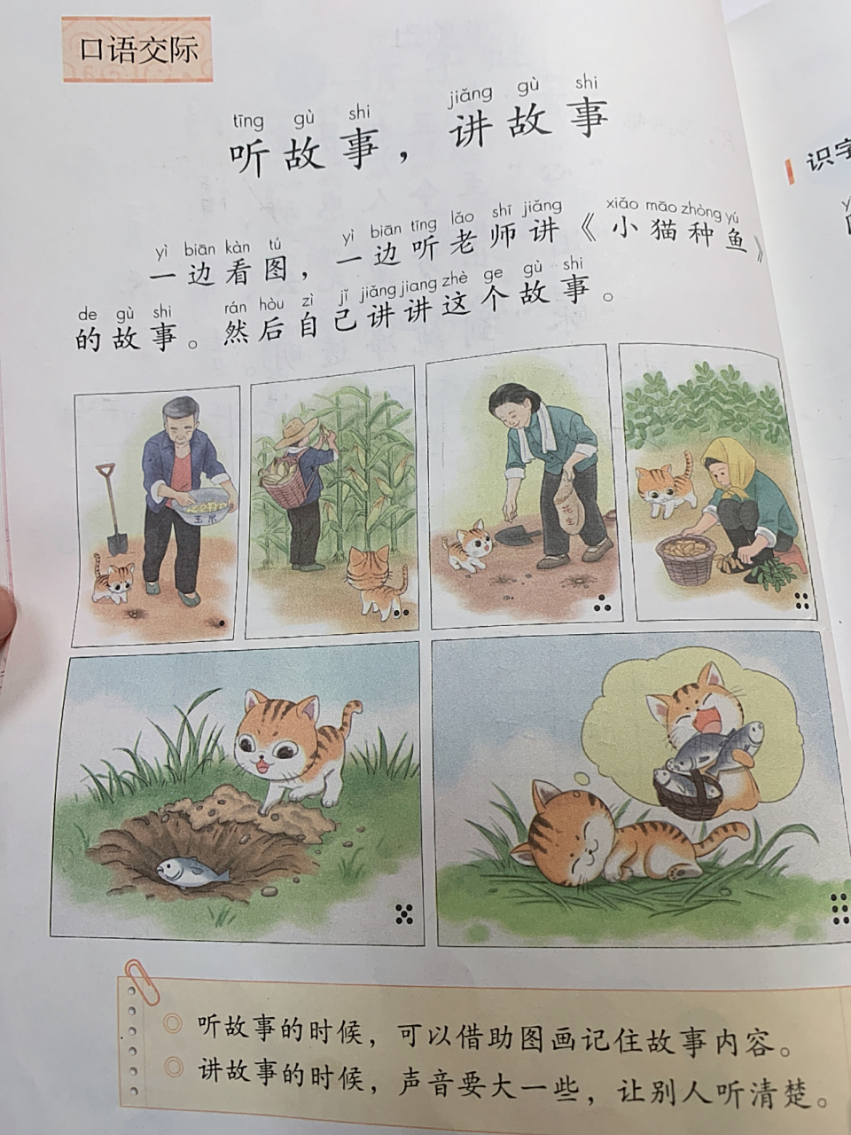 一下看图写话 《小猫种鱼》 长达一个小时的看图写话打写,mark一下吧!