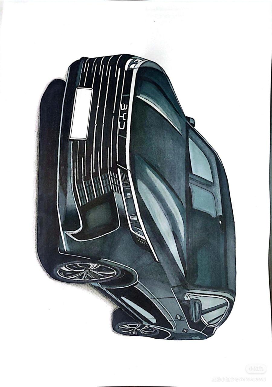 手绘汽车 比亚迪  驱逐舰05 画车 汽车手绘 想画就画  驱逐舰05