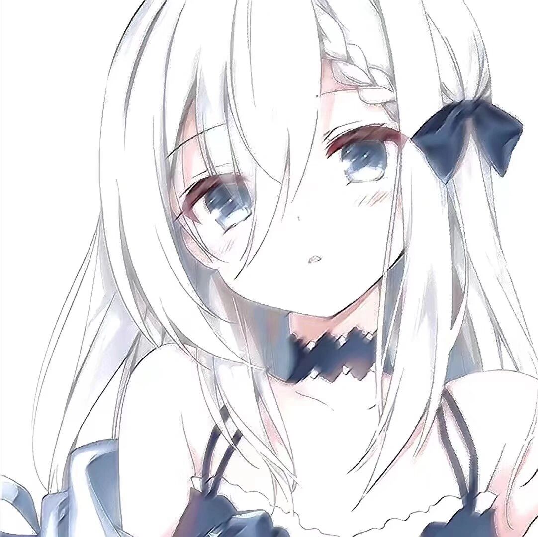 动漫忧郁清冷女生头像