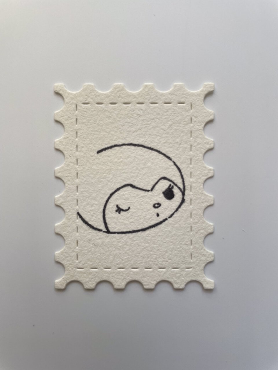 手绘邮票|三丽鸥库洛米|简笔画教程 是谁喜欢库洛米呀