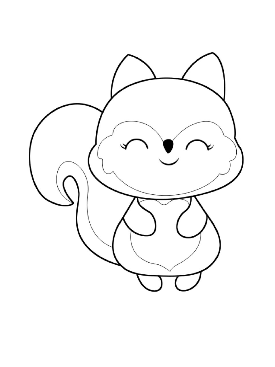 儿童手绘简笔画|小松鼠 可爱的小松鼠,小朋友和大朋友一起画画吧