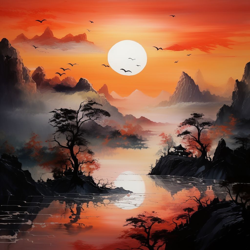 山林间的日出,如诗如画!