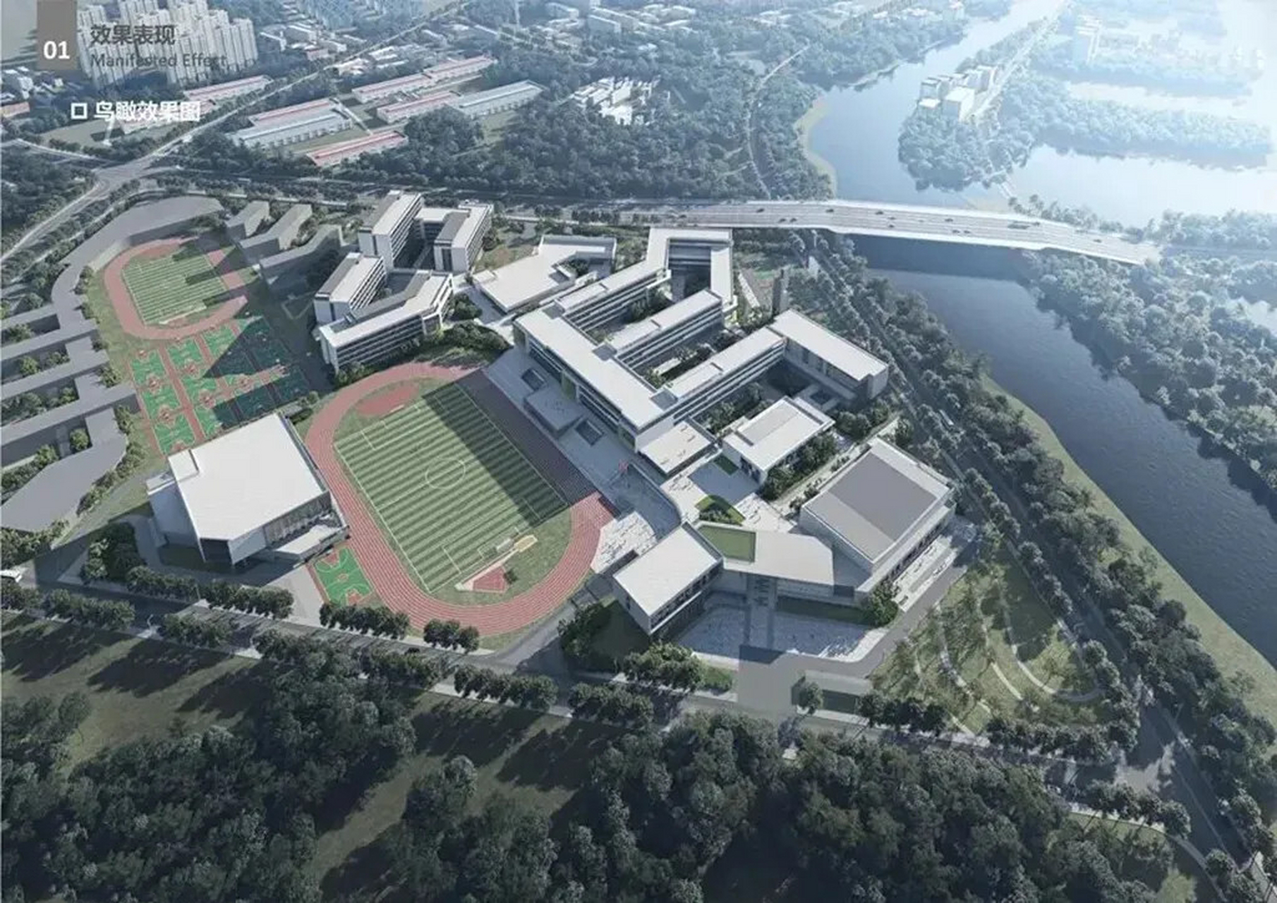 96学校介绍: 学校选址位于无锡(藕塘)职教园洋溪河北侧,显山路西侧