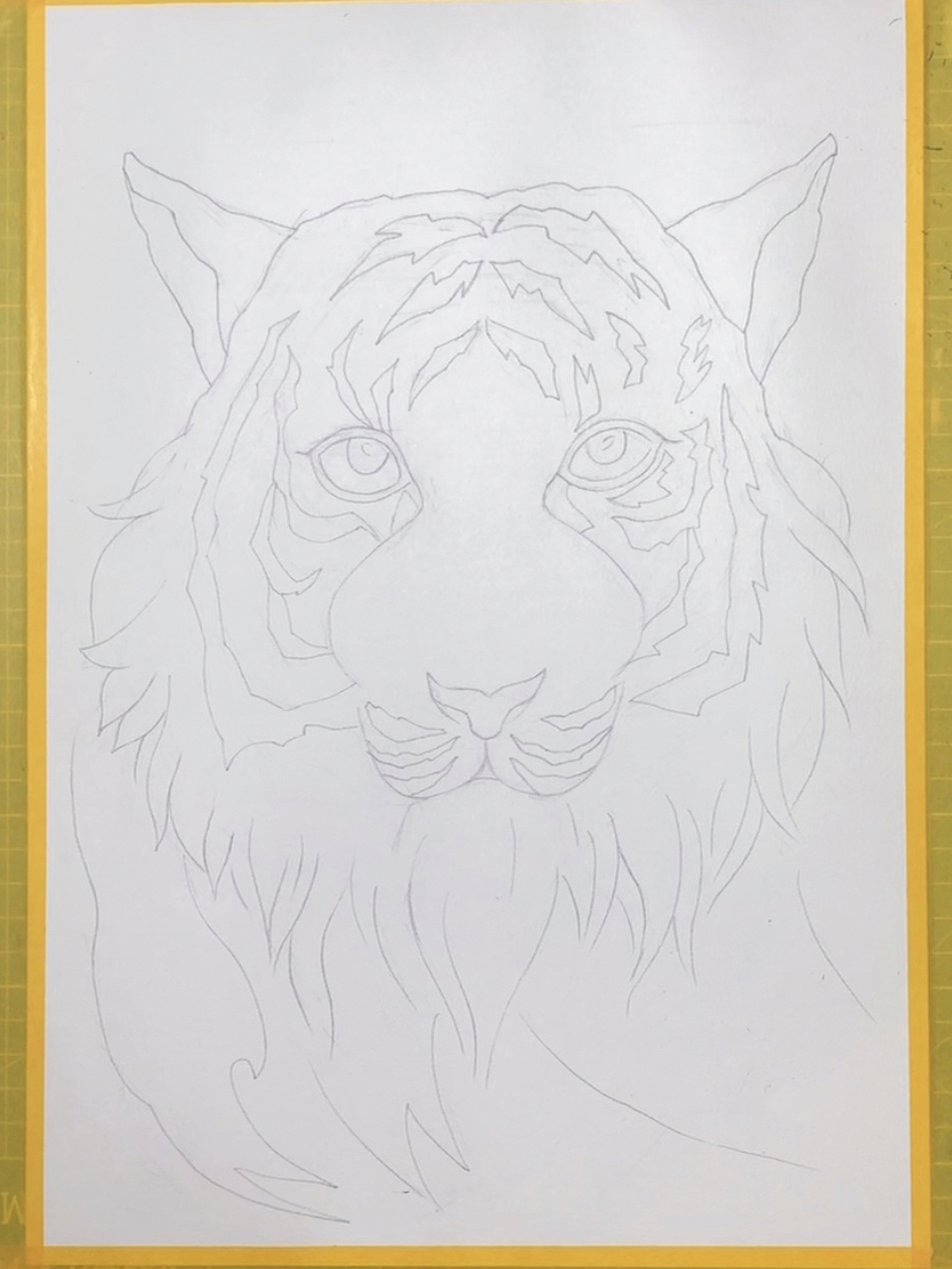 创意美术课适合9~12岁儿童水彩画《老虎》 11566学会水彩画老虎