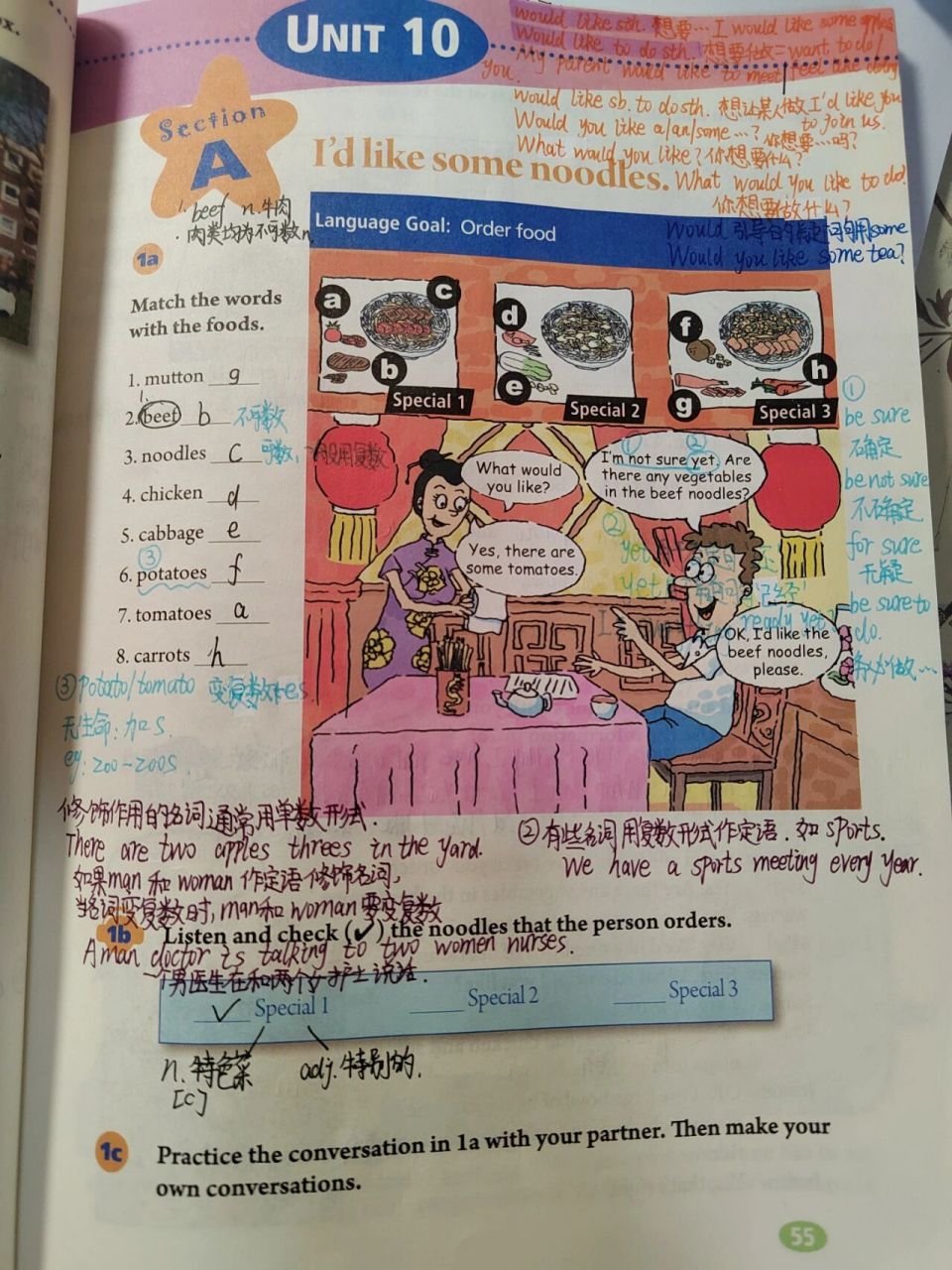 七下英语第十单元笔记.