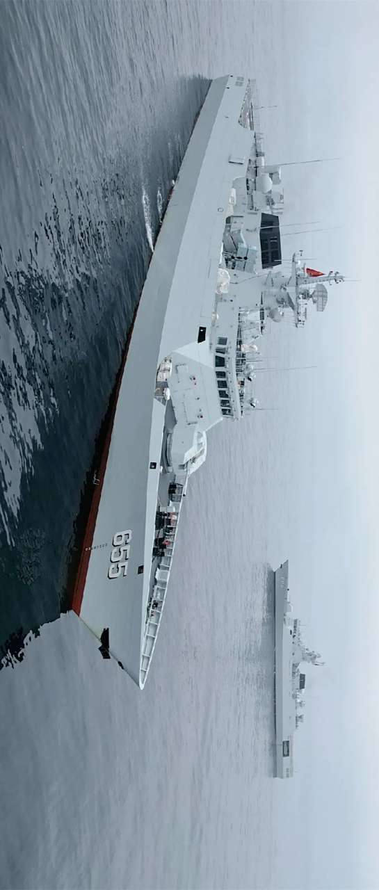 难得一见的小护,北部战区海军056a型护卫舰黄石舰