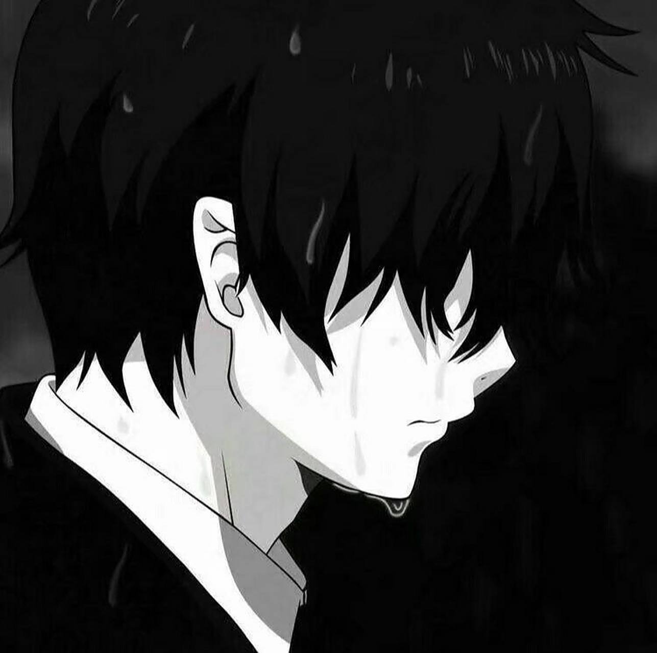 动漫抑郁男头,自取