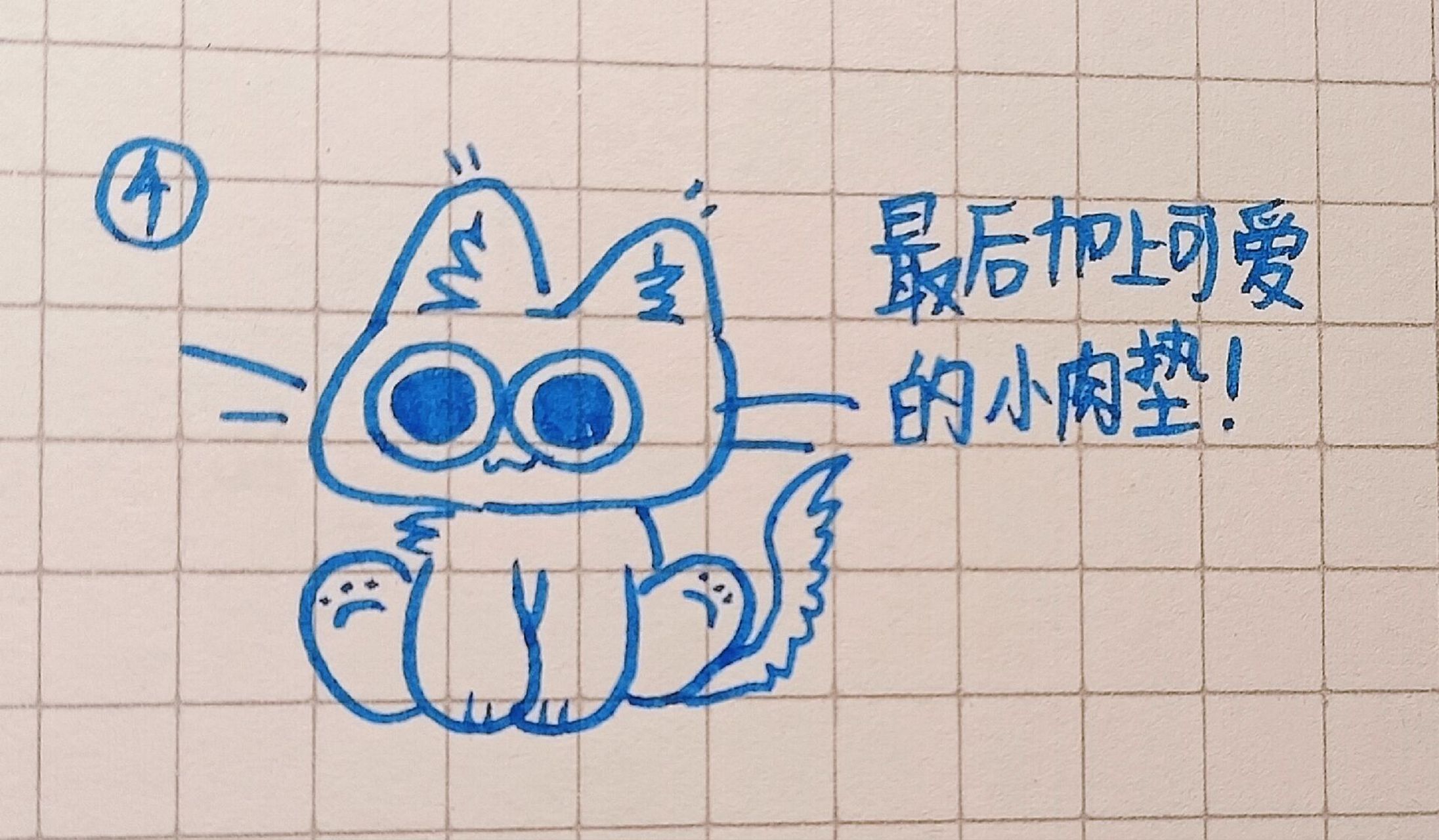 猫咪肉垫简笔画图片