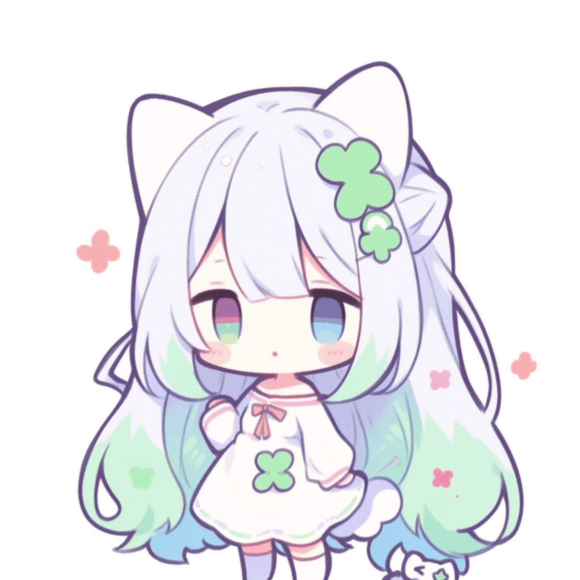 小绿卡通动漫头像女生头像  夏日滤镜