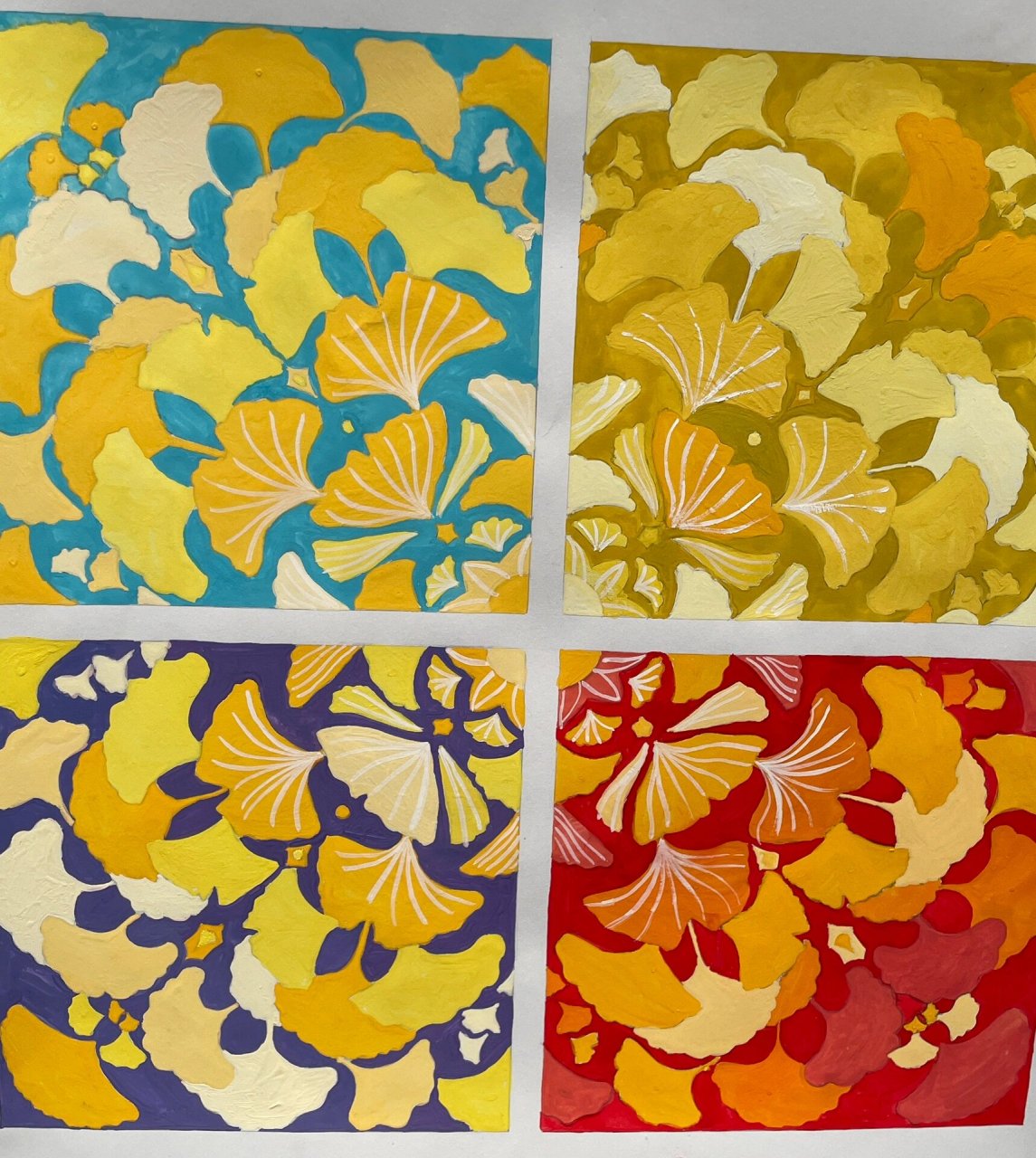 色彩对比,色彩推移 这一届画的不要太优秀 这一届学弟学妹们画的好