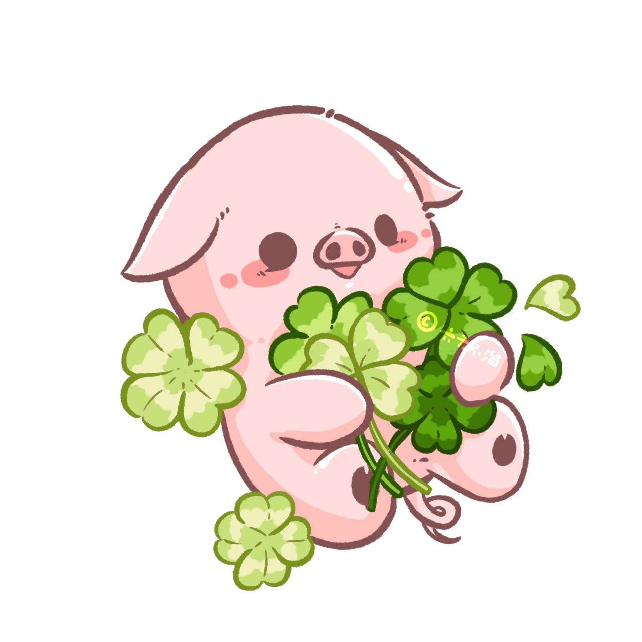 六六不溜# #手绘头像# #可爱头像# #头像分享# #卡通头像# #幸运草