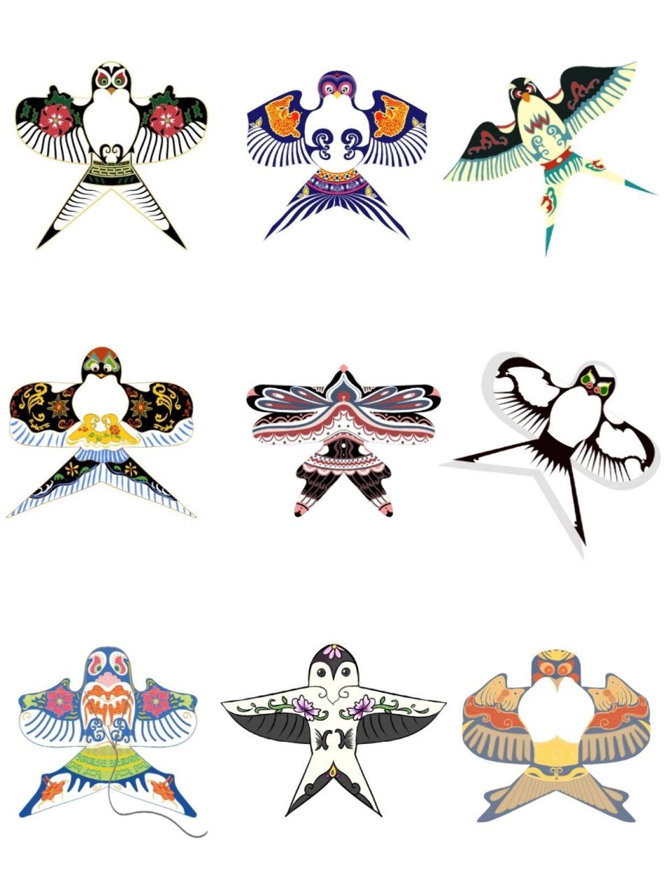 春分时节96|古风纸鸢|风筝免扣素材 春分时节,清气上升,微风飘荡,正