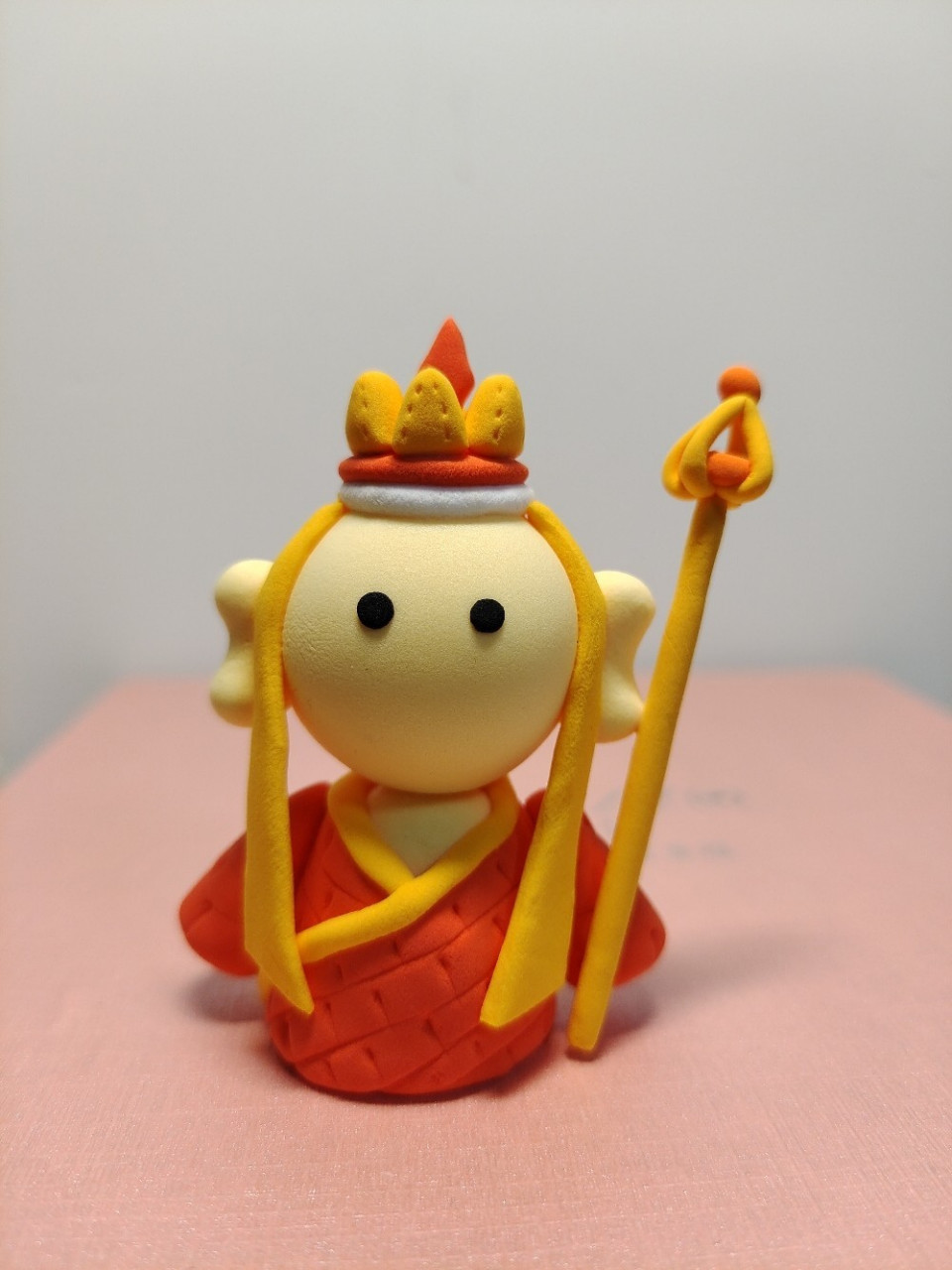 超轻粘土 西游记 第一次仿捏人物 q版的唐僧师徒四人