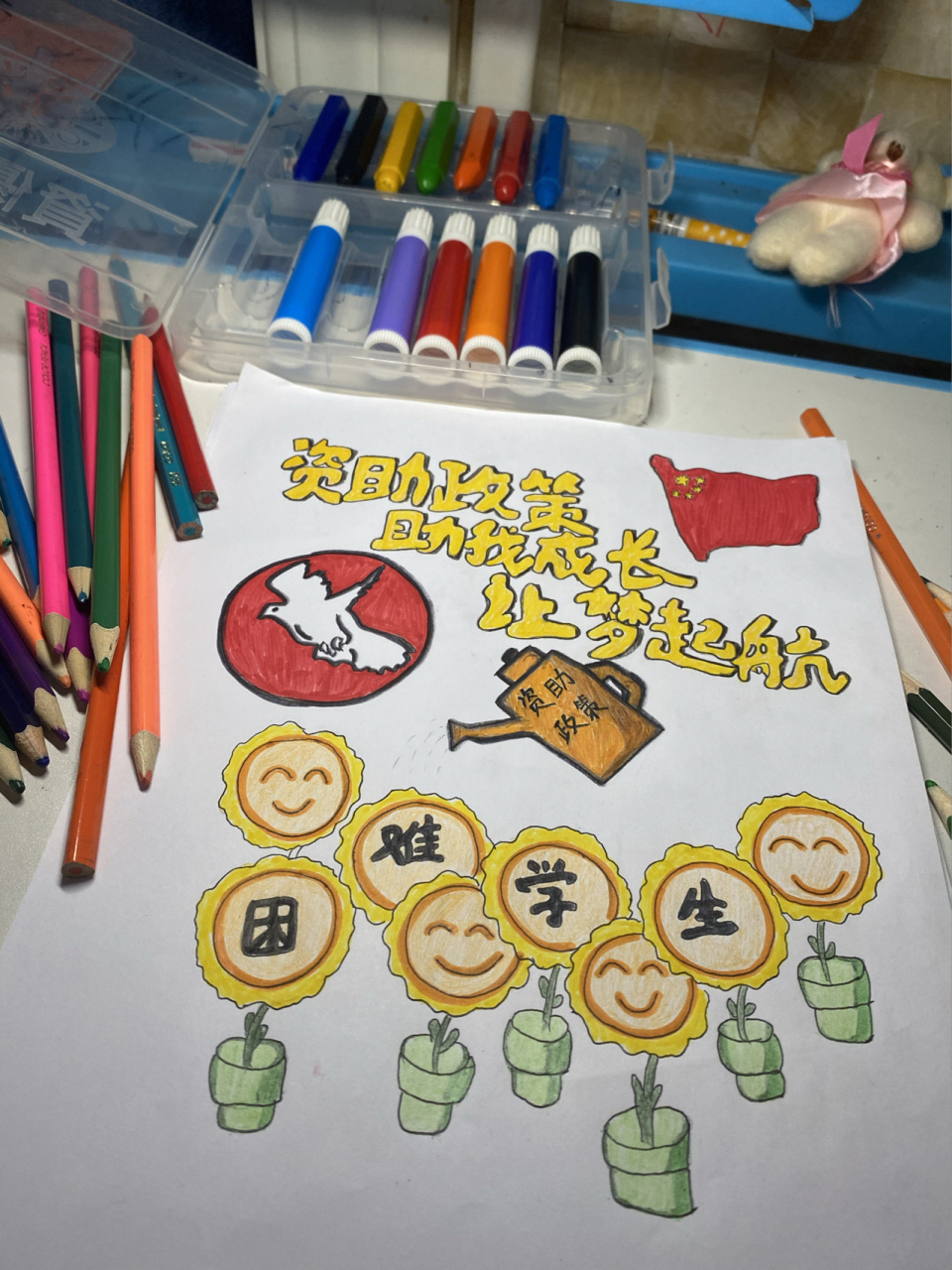 感恩～学生资助政策宣传画