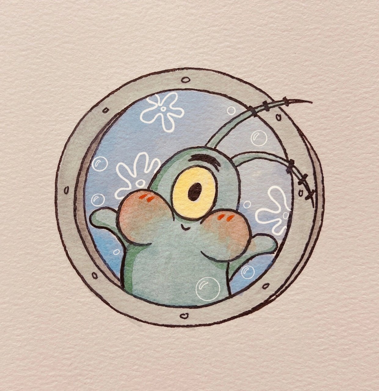 痞老板简笔画 一起画起来