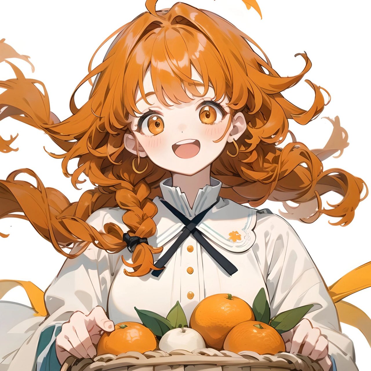 治愈系头像/橙子92女孩/可爱女生头像99